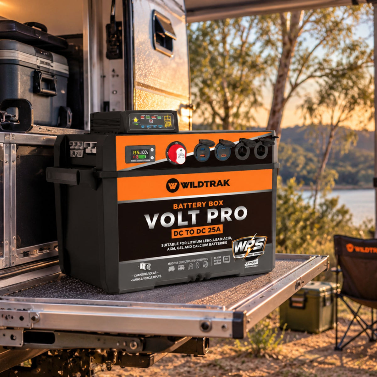 Wildtrak Volt Pro Battery Box with 25A DC/DC Charger