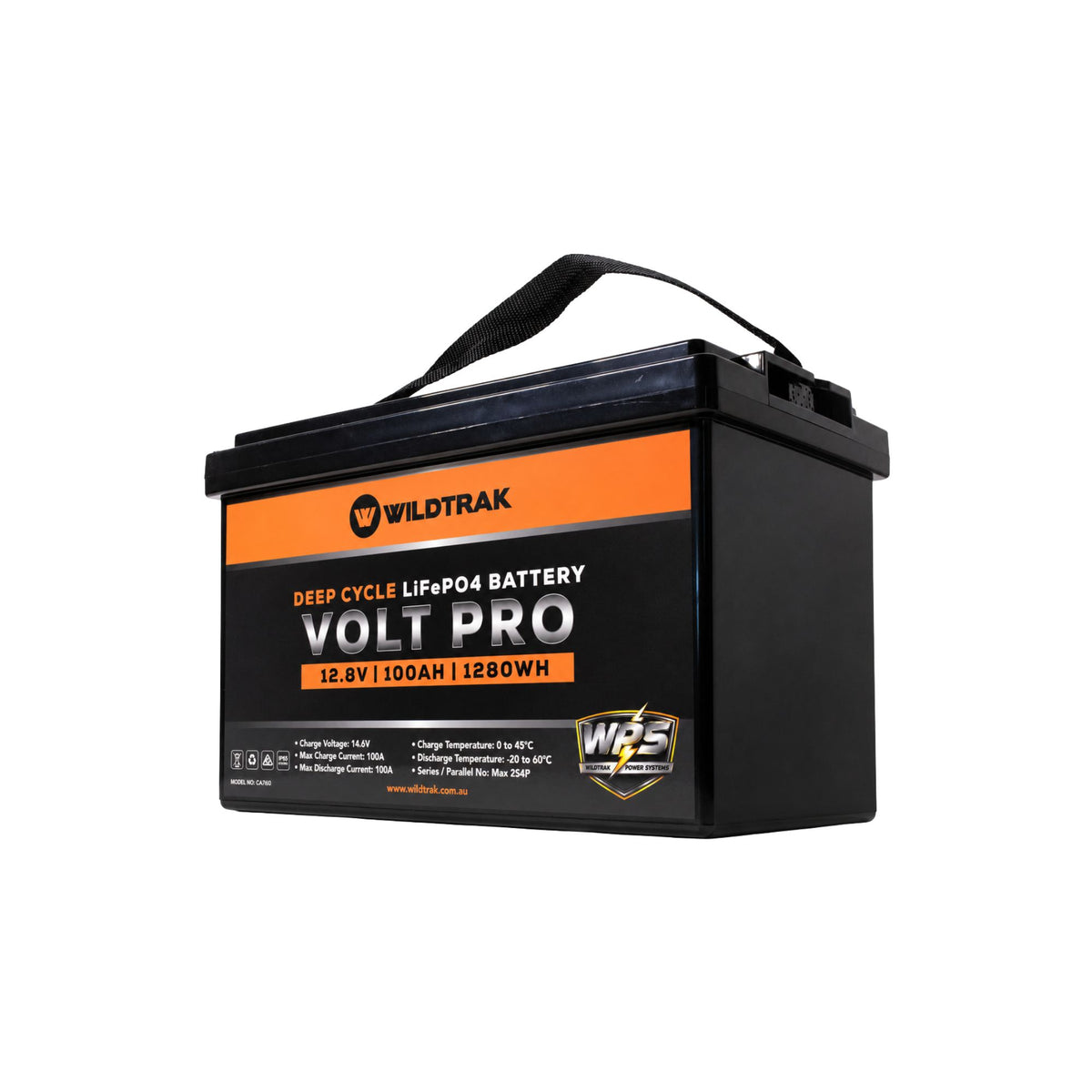 Wildtrak 12V Lithium Battery Volt Pro 120Ah LiFePO4