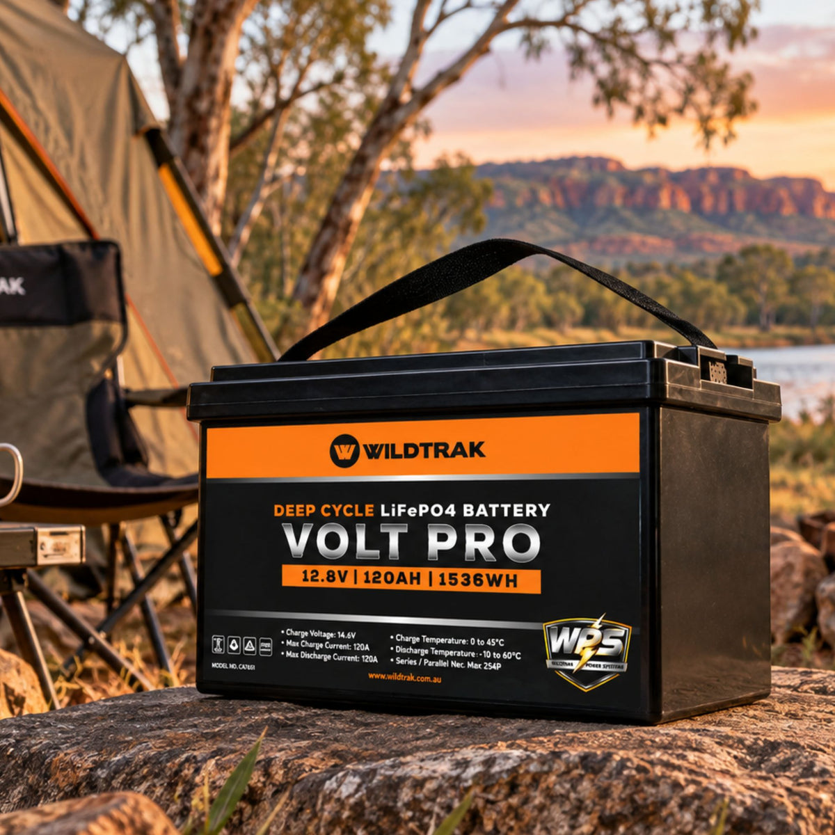 Wildtrak 12V Lithium Battery Volt Pro 120Ah LiFePO4