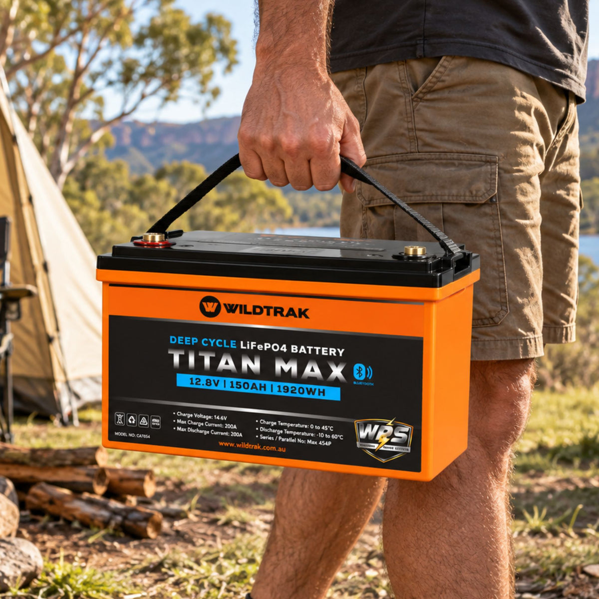 Wildtrak 12V Lithium Titan Max 150AH LiFePO4