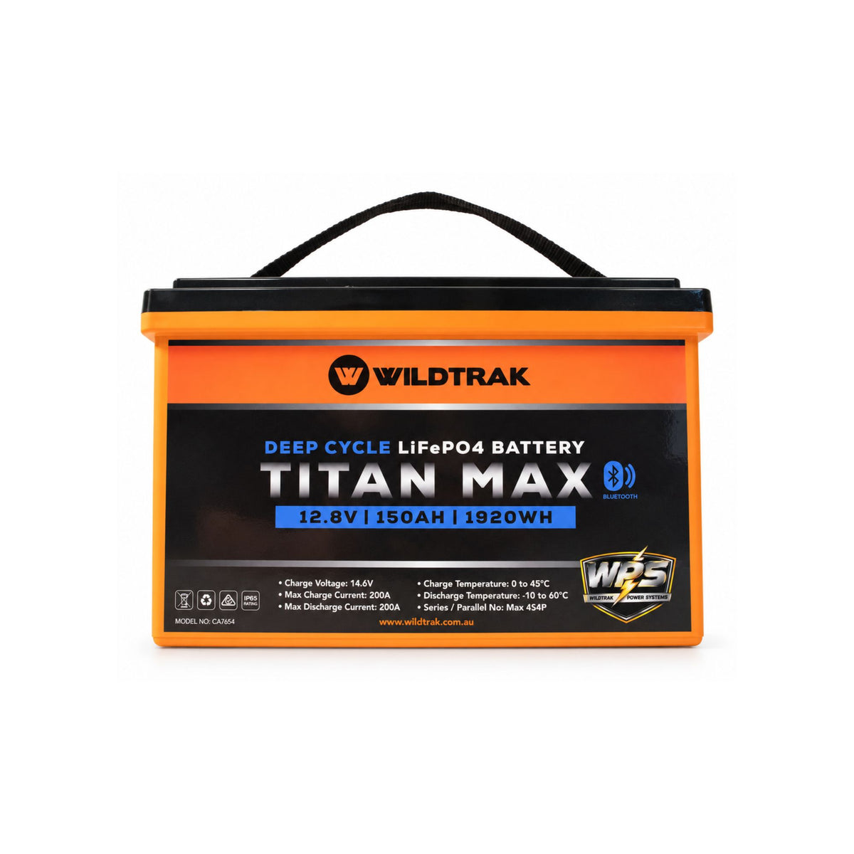 Wildtrak 12V Lithium Titan Max 150AH LiFePO4