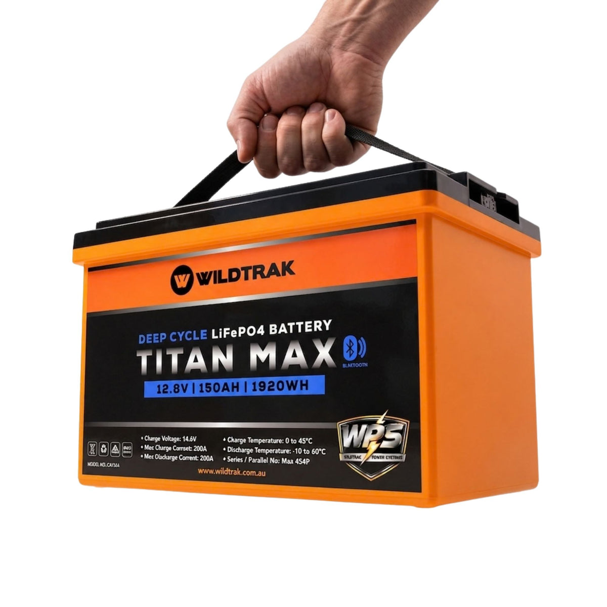 Wildtrak 12V Lithium Titan Max 150AH LiFePO4