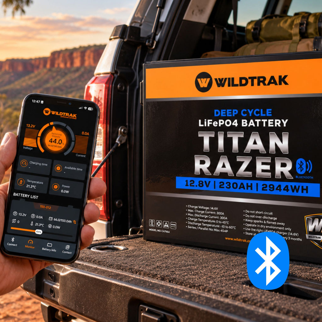 Wildtrak 12V Slimline Lithium Battery Titan Razer 230AH LiFePO4