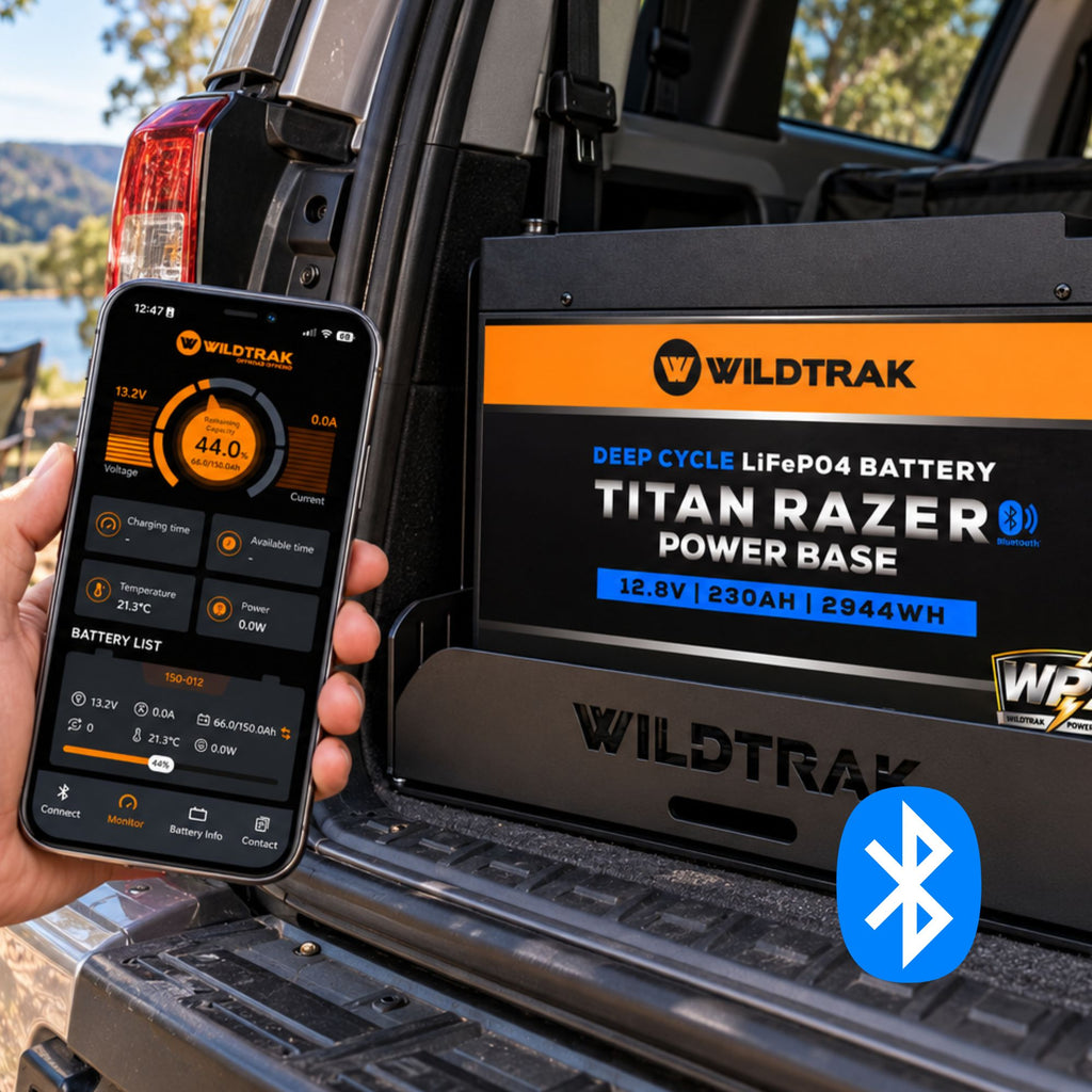 Wildtrak 12V Lithium Battery Titan Razer Power Base 230AH LiFePO4