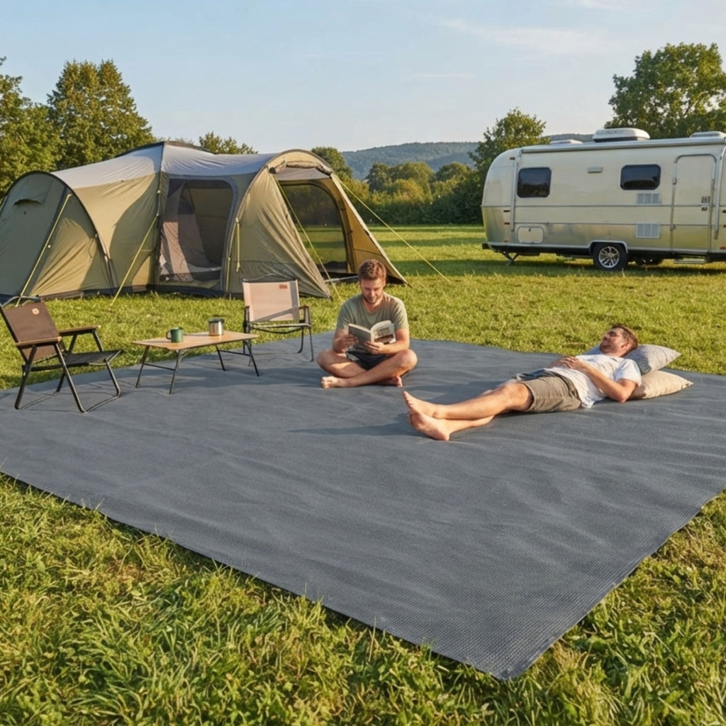 Wildtrak Annex Camping Floor Matting 2.5x6M, 450GSM Sand Filtering Mesh