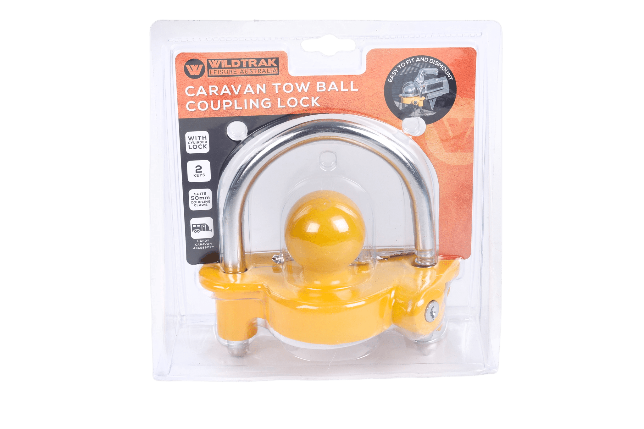 Tow Ball Coupling Lock - Suits 50mm Coupling Claws