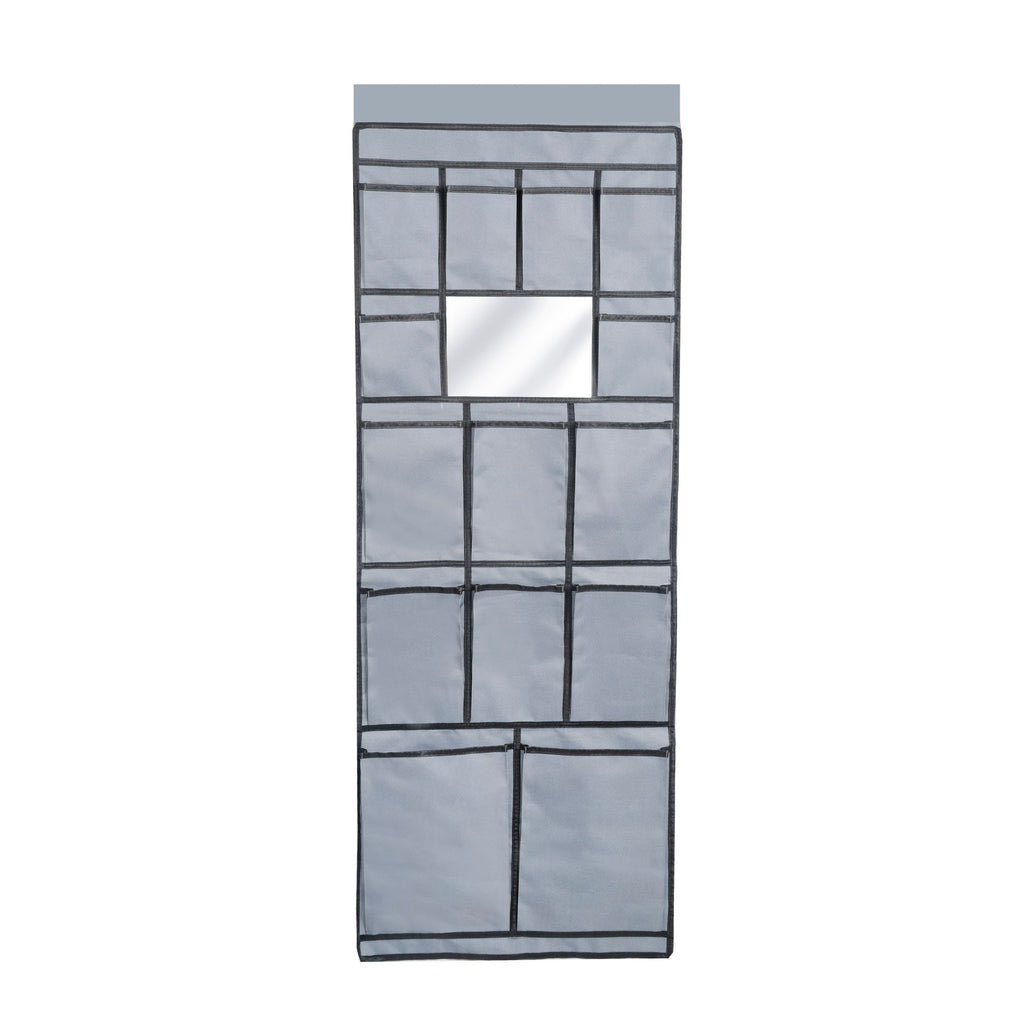 Wildtrak 14 Compartment Car/Caravan Camping Hanging Organiser with Mirror 123x48cm