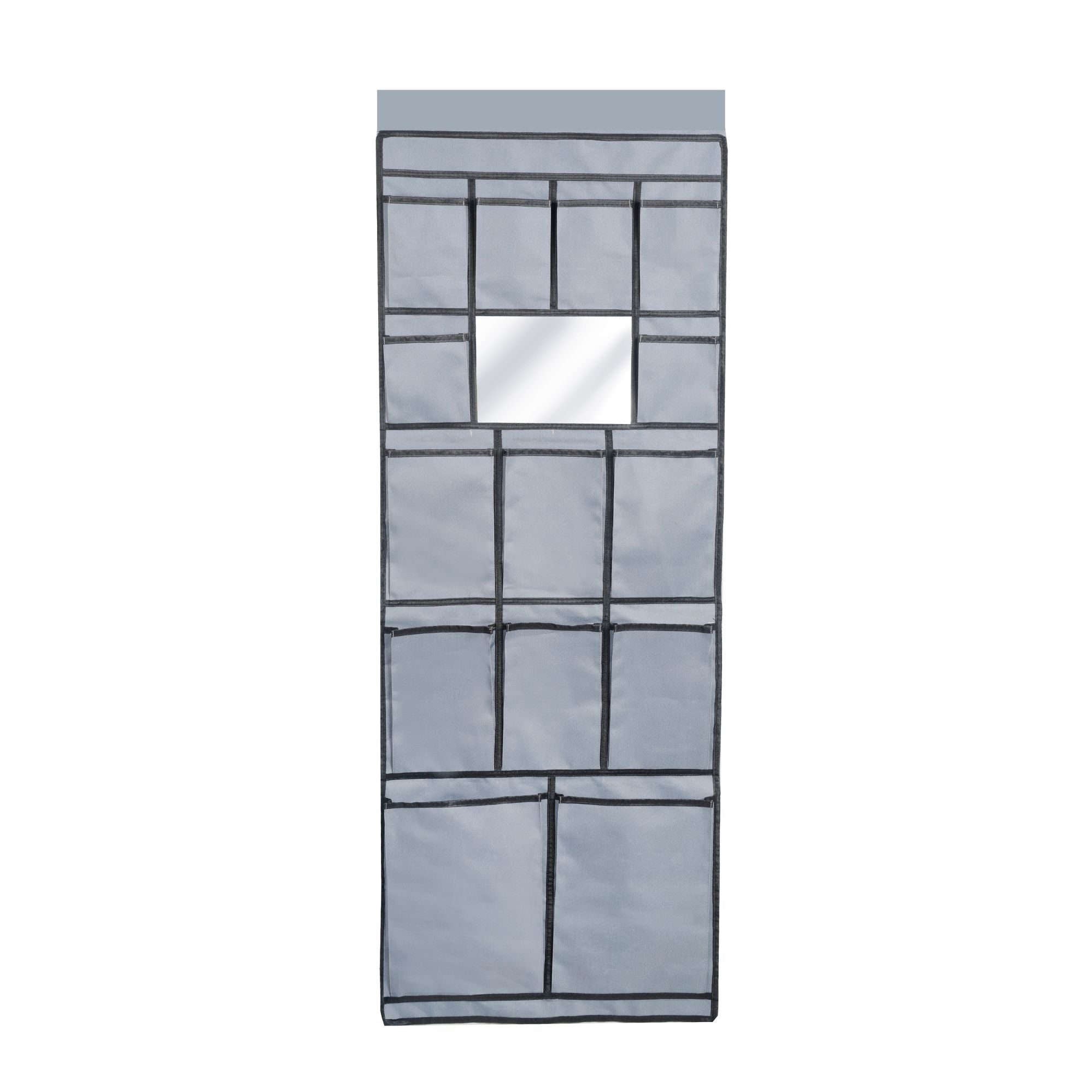 Wildtrak 14 Compartment Car/Caravan Camping Hanging Organiser with Mirror 123x48cm