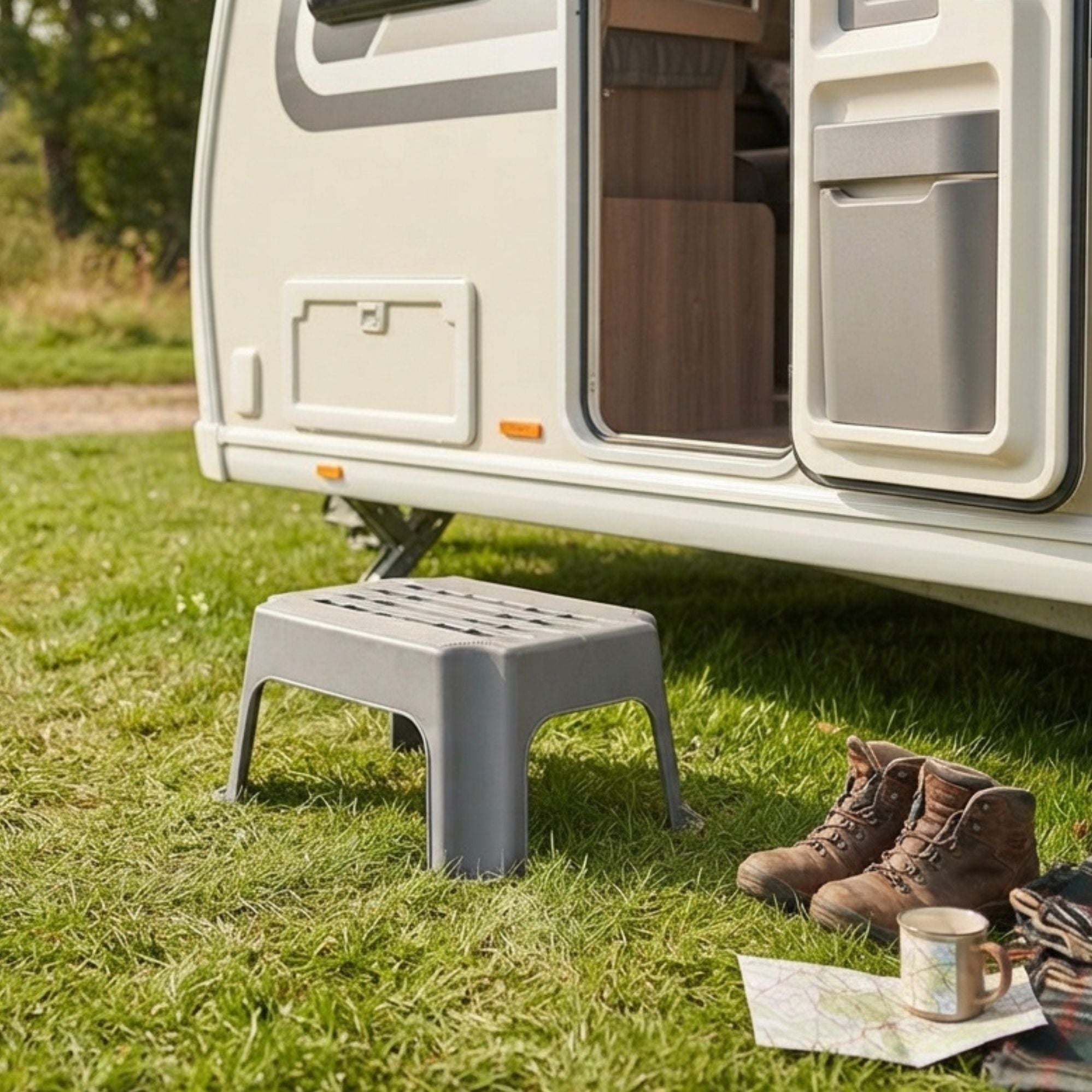 Wildtrak Caravan Step Stool 50x34.5x23cm