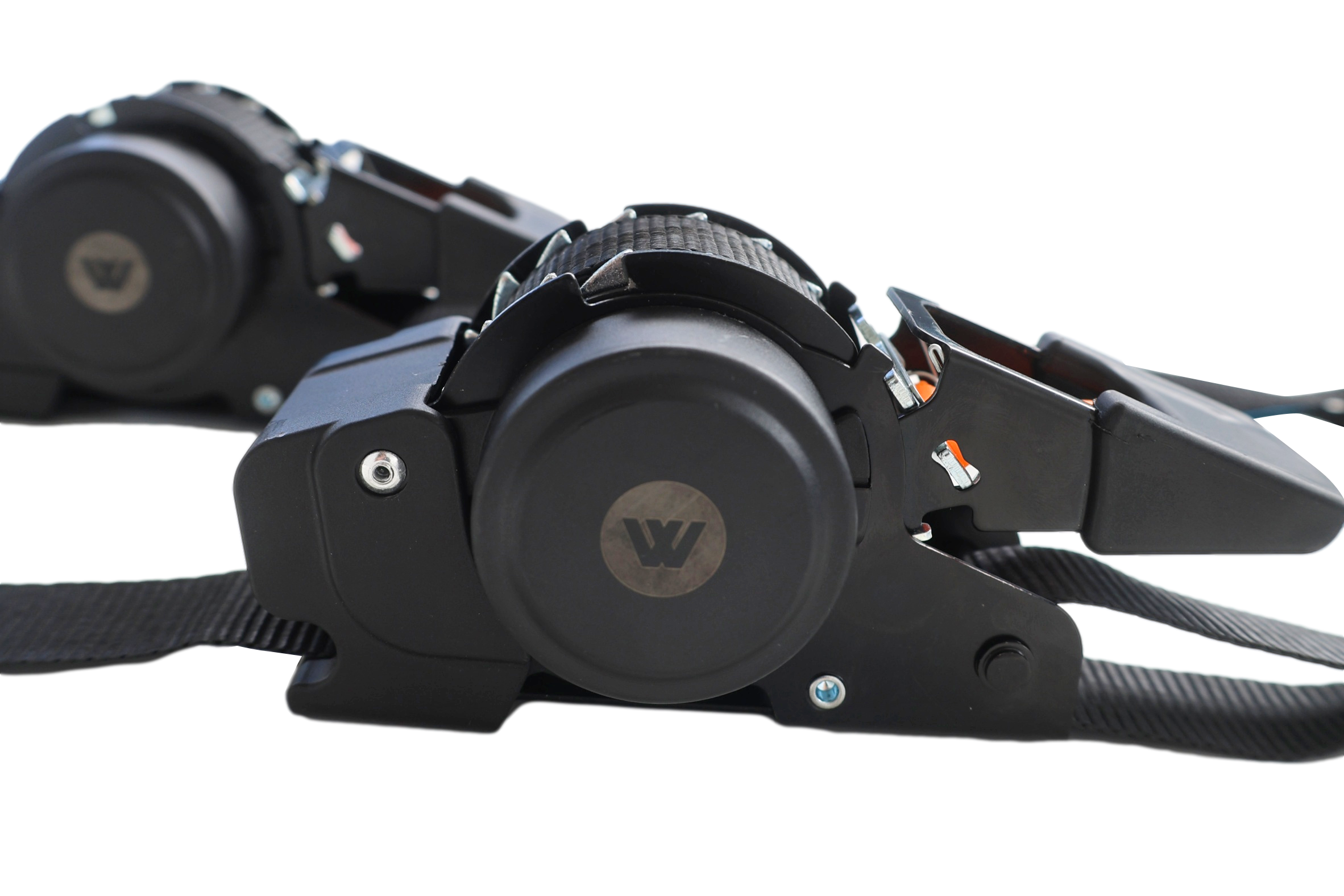 2pk Retractable Ratchet Tie Down Straps 3.5Mx25MM