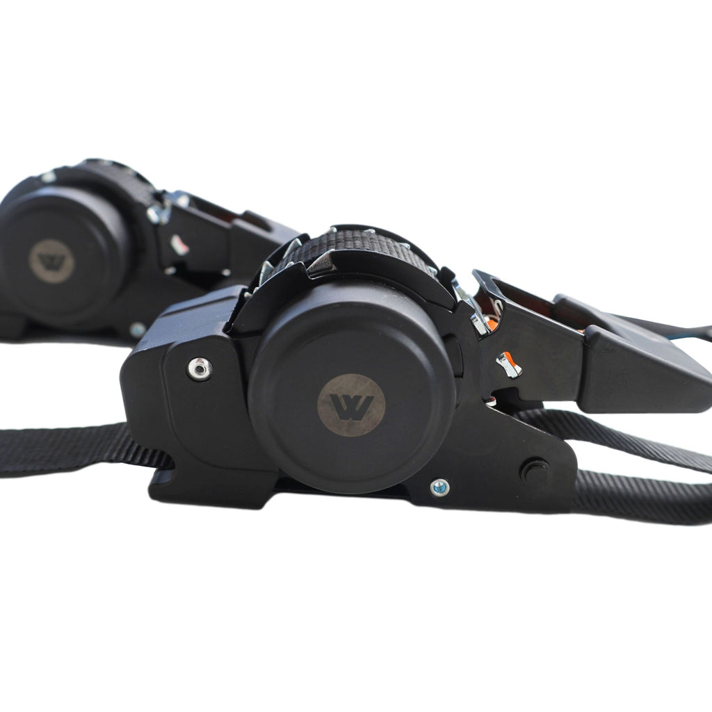 Wildtrak 2Pk Heavy-duty Retractable Ratchet Tie Down Strap 3.5m x 25mm (11ft)