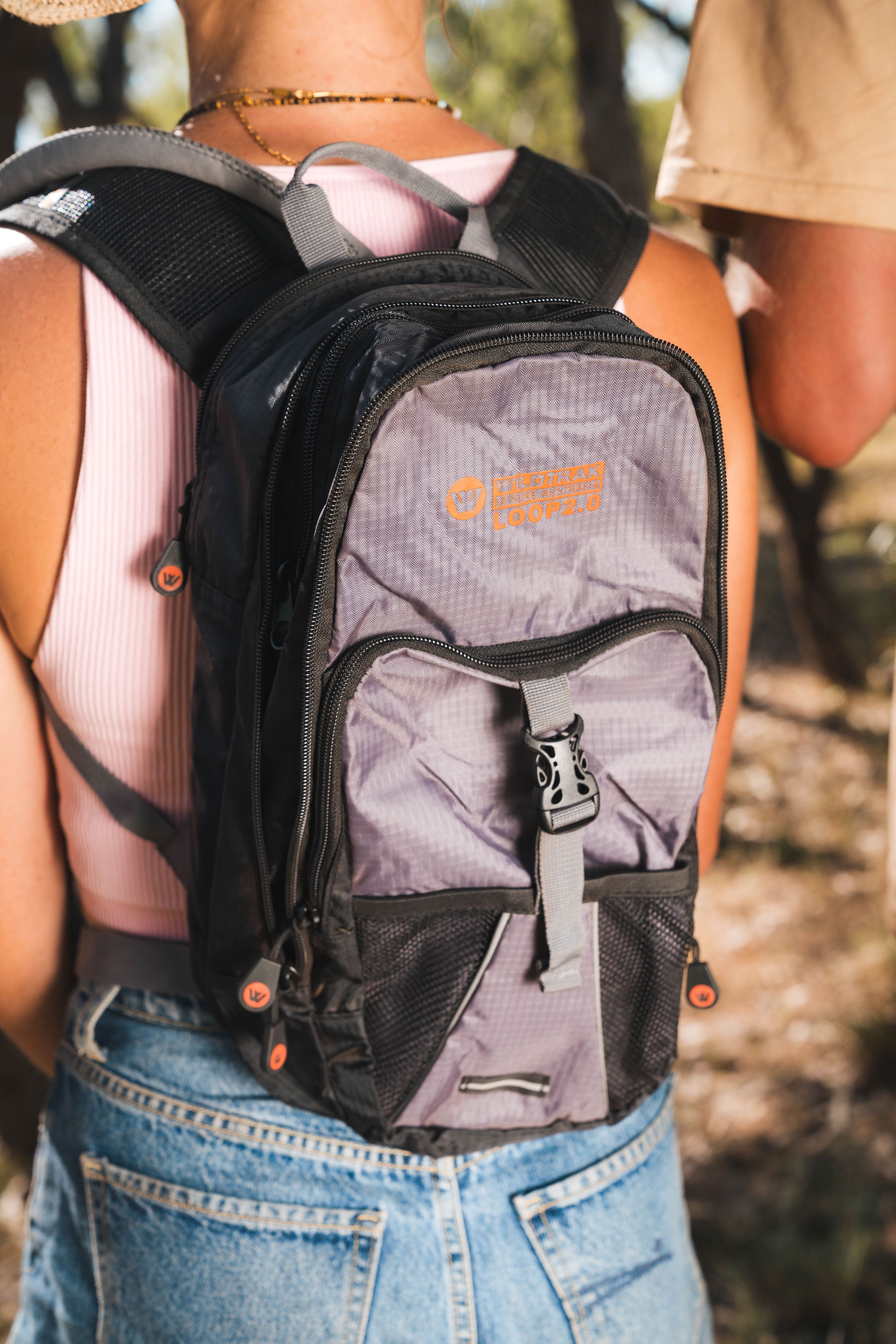 Wildtrak™ Trekker 2L Loop Hydration Backpack with Adjustable Chest and Shoulder Straps, Zipped Storage Pockets