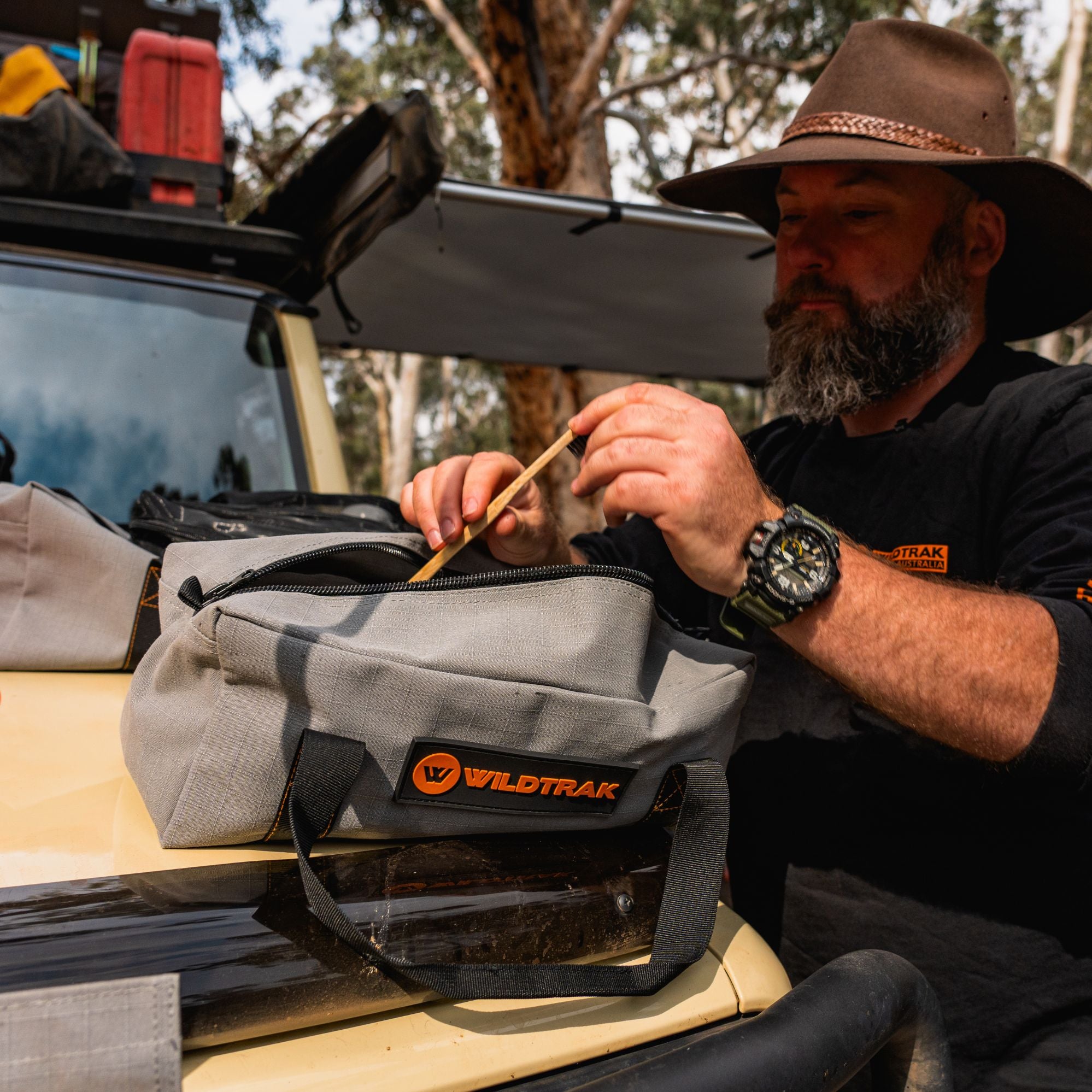 Wildtrak Large Heavy-duty 400GSM Ripstop Canvas Tool Bag with Handles 42x20x16cm