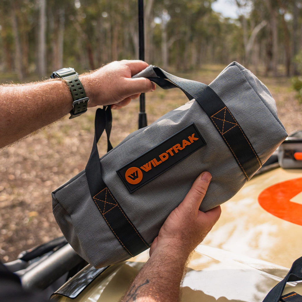 Wildtrak Large Heavy-duty 400GSM Ripstop Canvas Tool Bag with Handles 42x20x16cm
