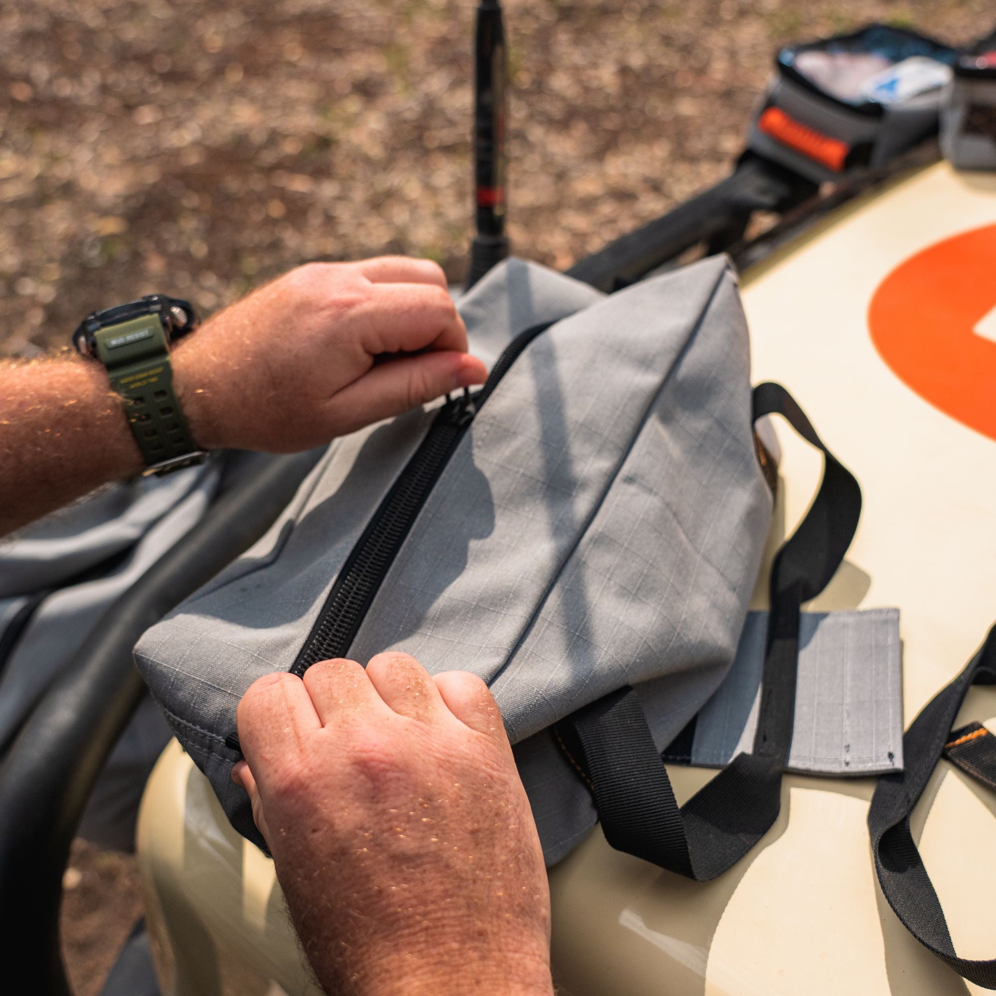 Wildtrak Large Heavy-duty 400GSM Ripstop Canvas Tool Bag with Handles 42x20x16cm