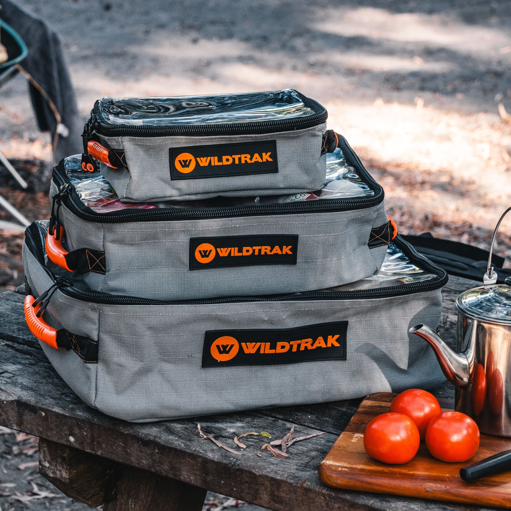 Wildtrak Heavy-duty Large Extra Height Clear Top Storage Bag with Divider & Handles 45x20x19cm