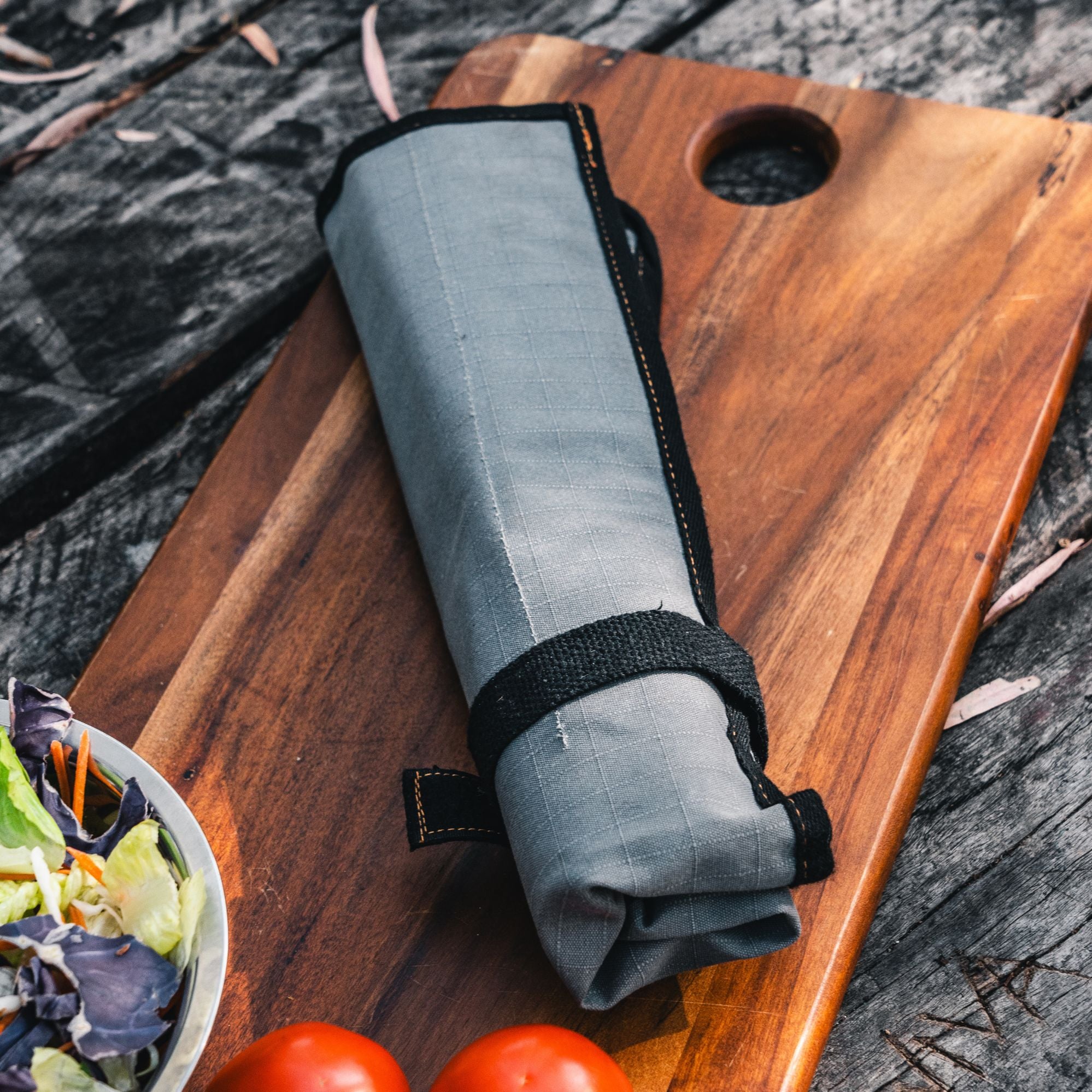 Wildtrak 4 Compartment 400gsm Ripstop Canvas Knife Wrap 45x28cm