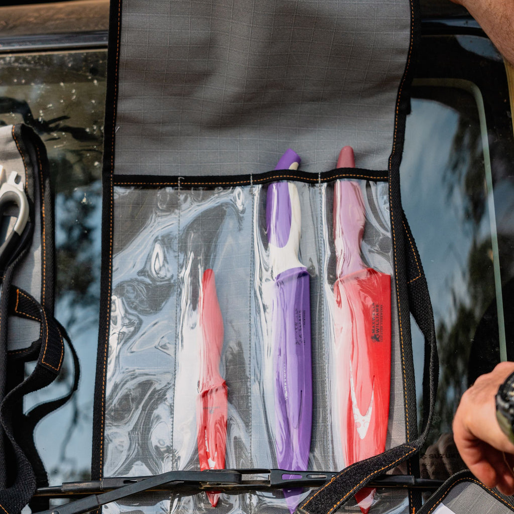 Wildtrak 4 Compartment 400gsm Ripstop Canvas Knife Wrap 45x28cm