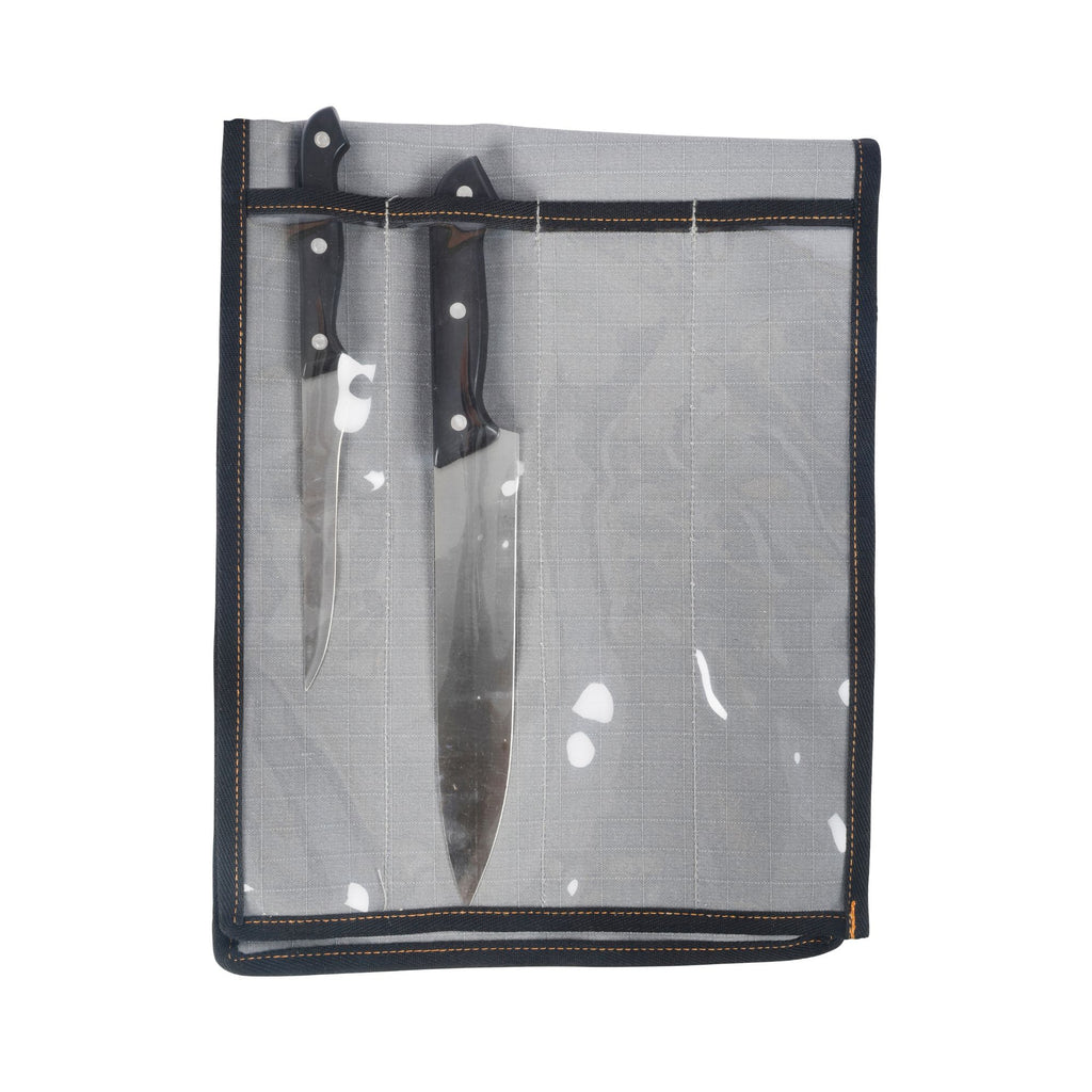 Wildtrak 4 Compartment 400gsm Ripstop Canvas Knife Wrap 45x28cm