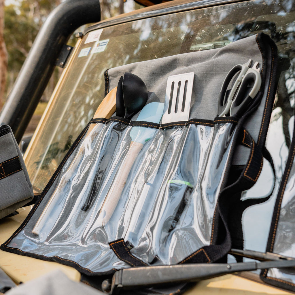 Wildtrak 6 Compartment 400gsm Ripstop Canvas Knife Wrap 45x42cm