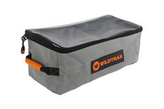 Canvas Clear Top Storage Bag Mesh Base with Divider Extra Height 45x20x19cm