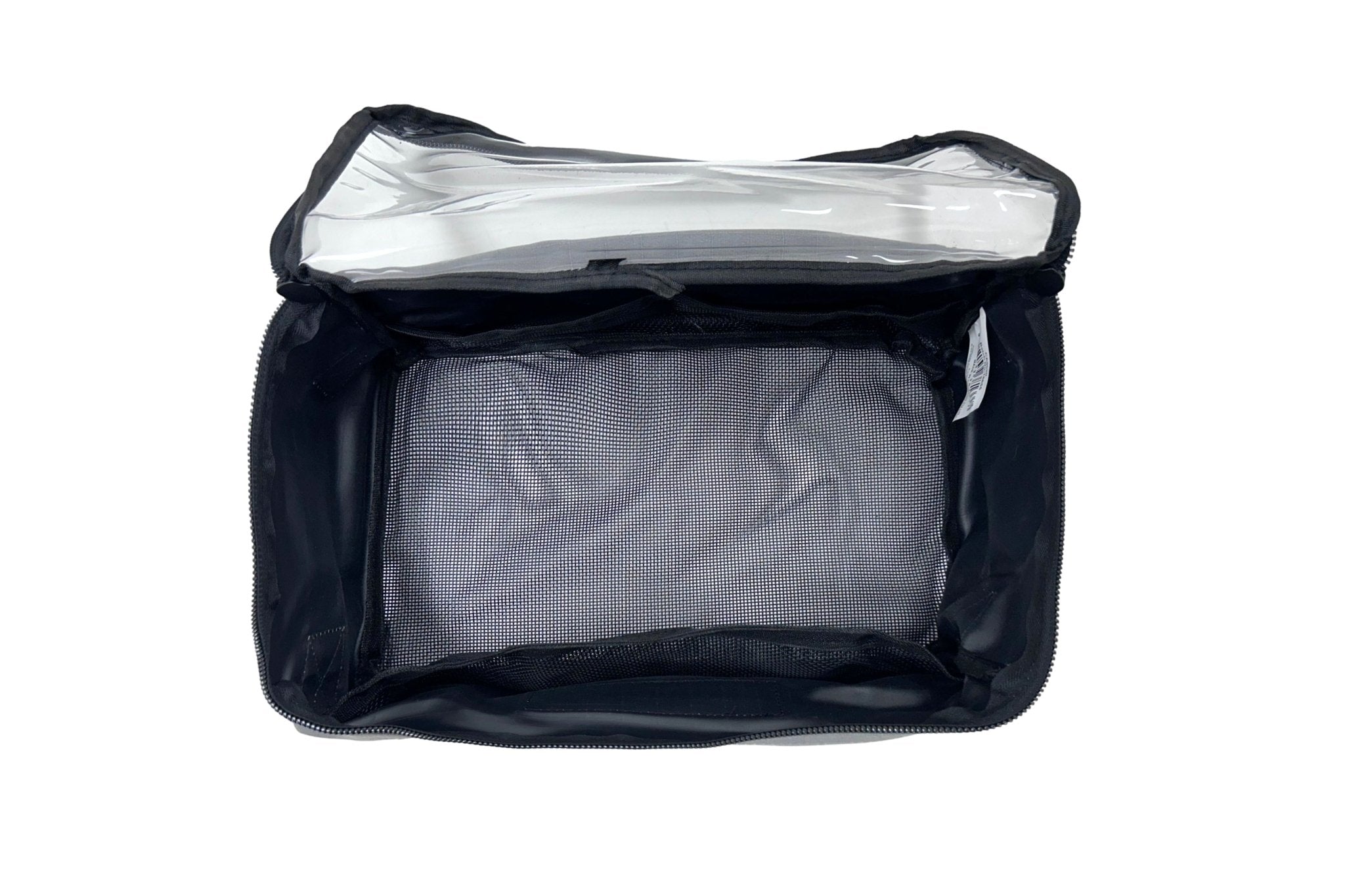 Medium Mesh Base Extra Height Canvas Clear Top Storage Bag | Heavy-Duty 400gsm Ripstop Canvas with Handles | 4WD & Camping