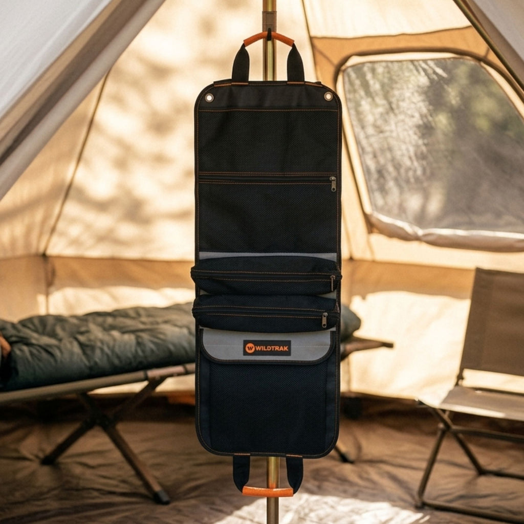 Wildtrak Heavy-duty 400GSM Ripstop Canvas Explorer Hanging Organiser Caddy 40x100cm
