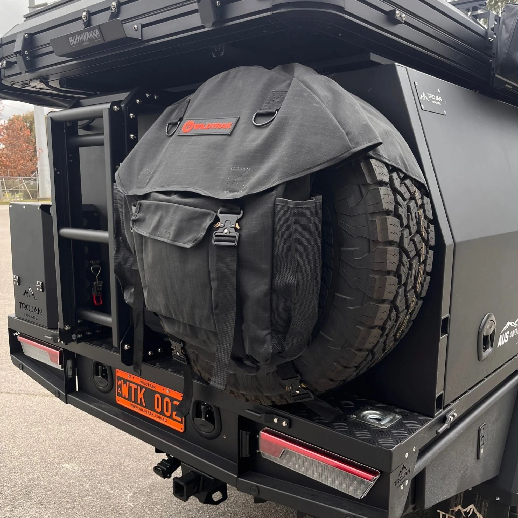 Wildtrak Heavy-duty 4WD Spare Tyre Trash Deluxe Wheel Storage Bag