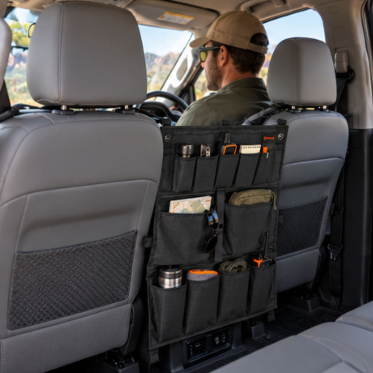 Wildtrak Heavy-duty 4WD Large Barrier Organiser Bag with Multiple Pockets 45x58cm