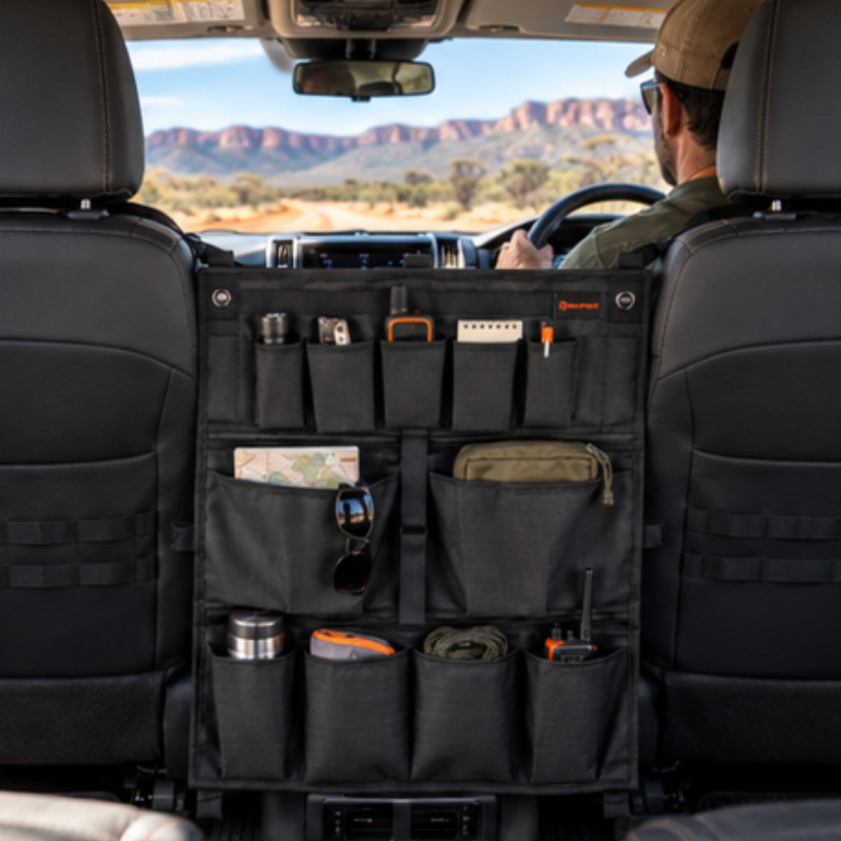 Wildtrak Heavy-duty 4WD Large Barrier Organiser Bag with Multiple Pockets 45x58cm