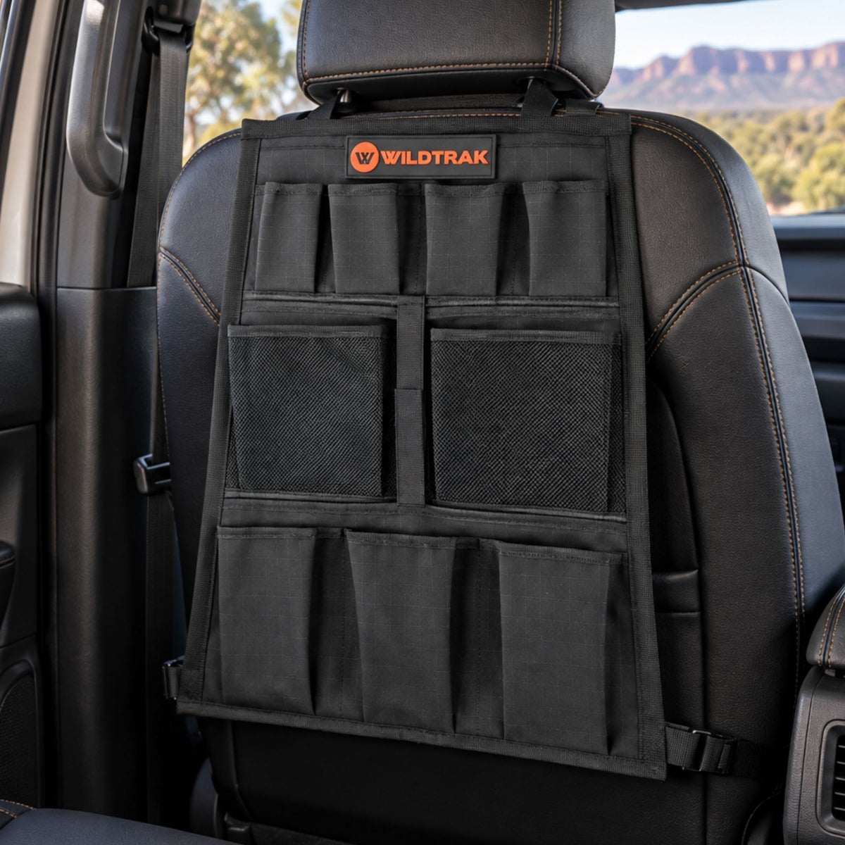 Wildtrak Universal Heavy-duty Car/4WD Explorer Seat Organiser 43x58cm