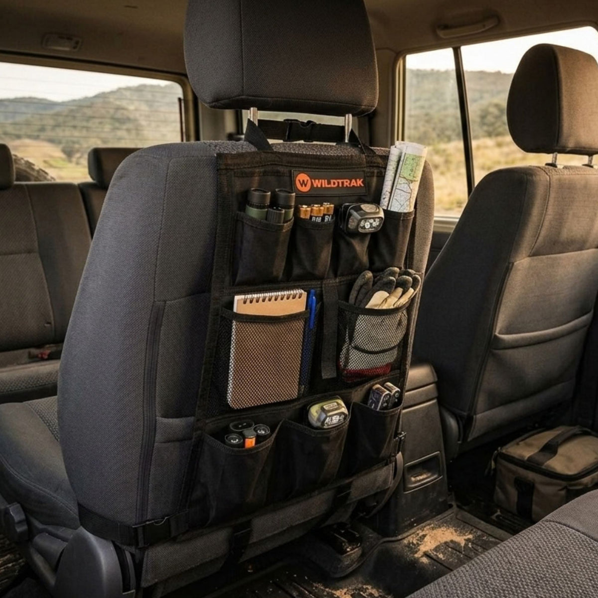 Wildtrak Universal Heavy-duty Car/4WD Explorer Seat Organiser 43x58cm