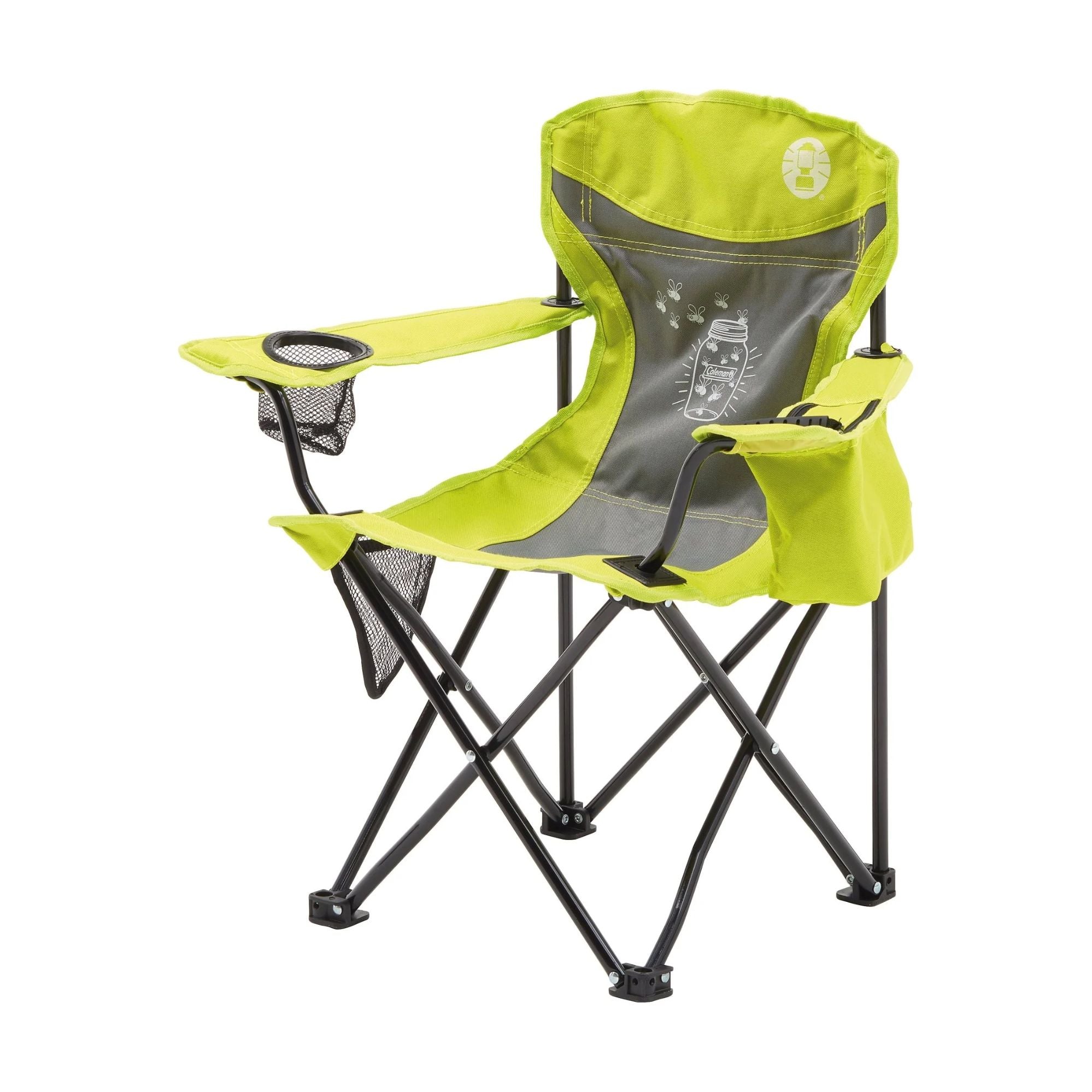 Coleman FryFly Illumi-bug Quad Kids Chair, Glow in the dark - Green