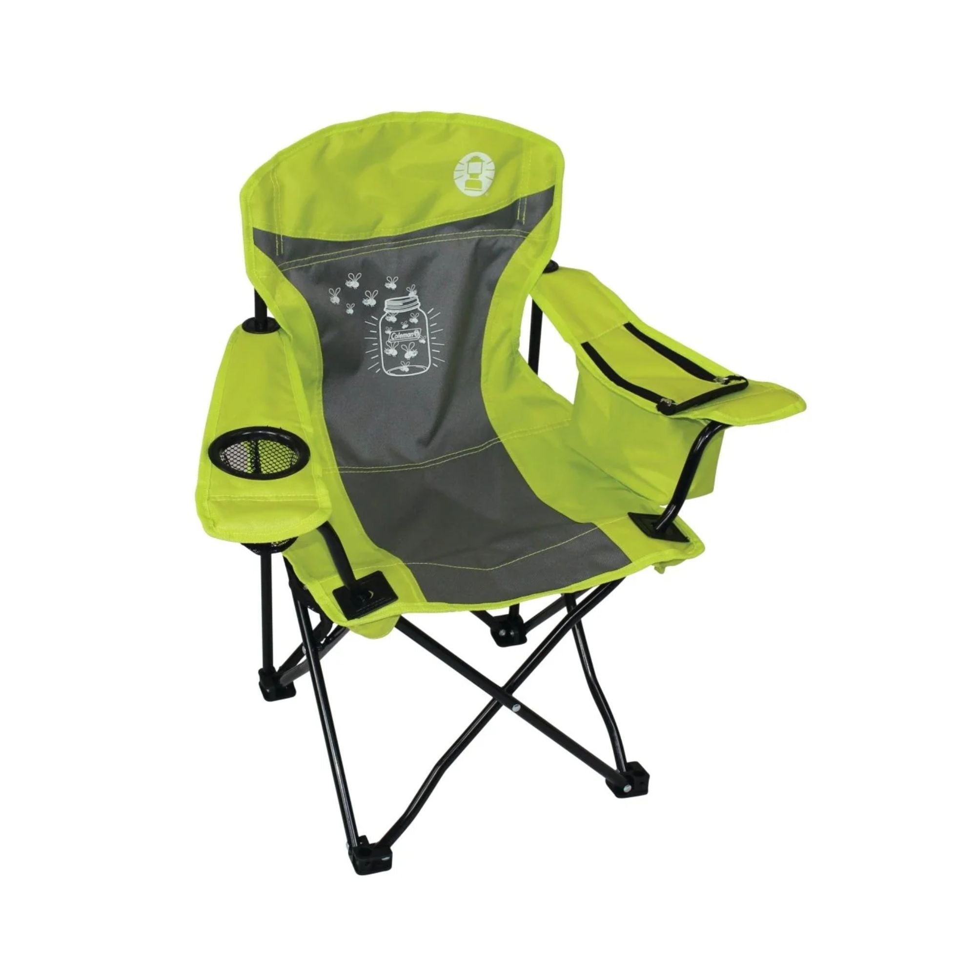 Coleman FryFly Illumi-bug Quad Kids Chair, Glow in the dark - Green