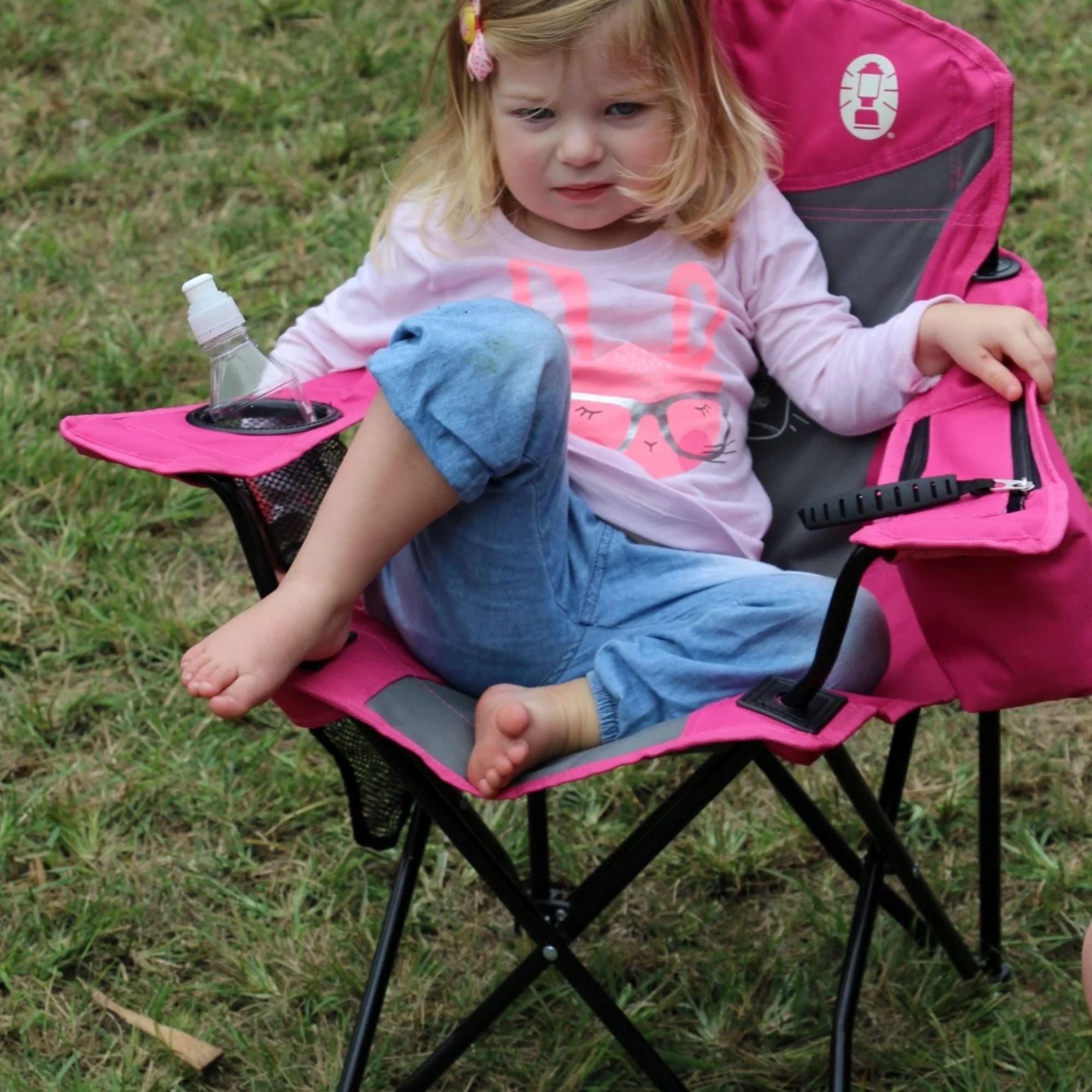 Coleman FryFly Illumi-bug Quad Kids Chair, Glow in the dark - Pink
