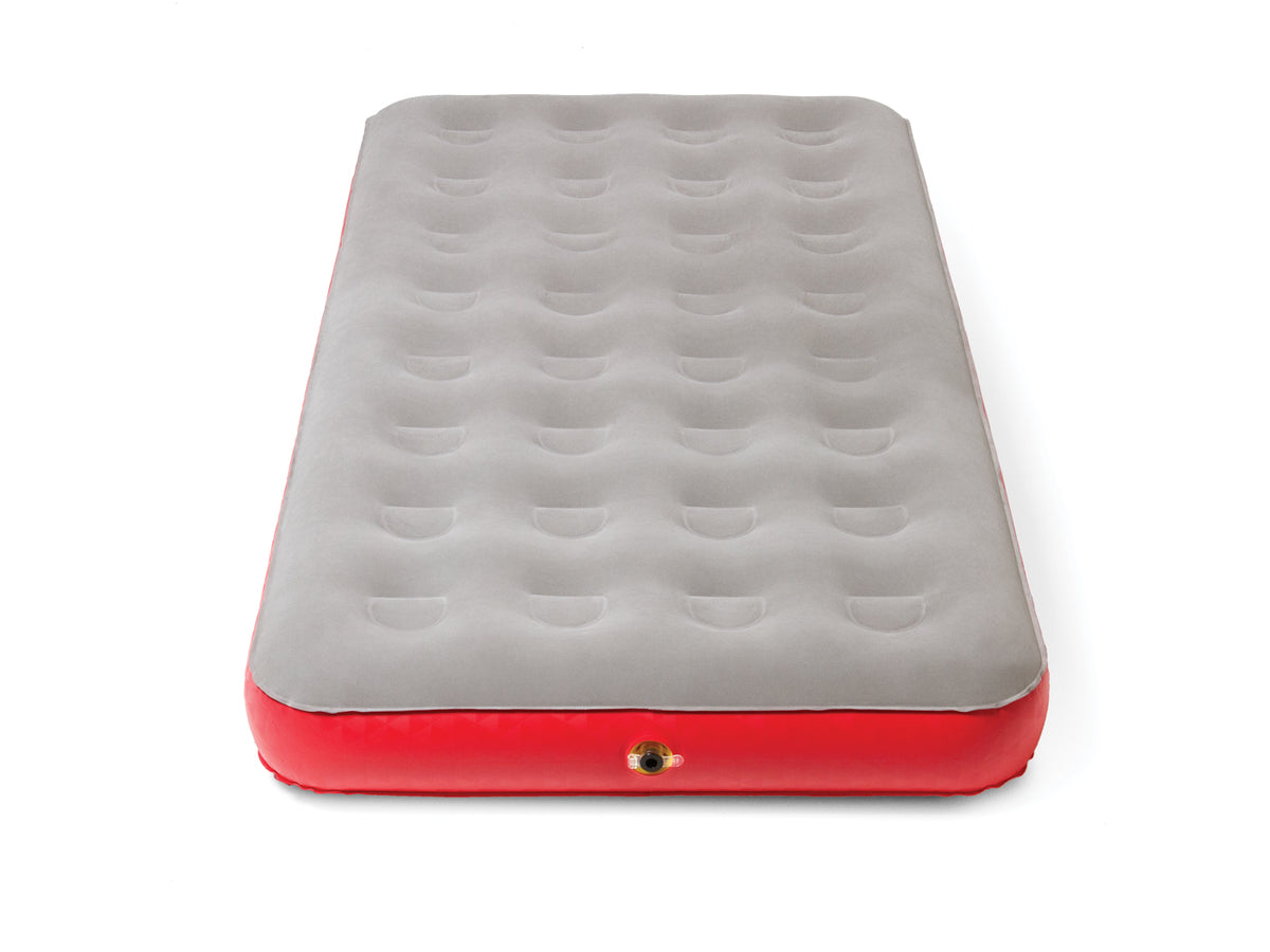 XL Single Quickbed Plus Air Mattress, Heavy Duty PVC , Soft Plush Rayon Flocked Top, Double Lock Valve,  187x 99 x24cm