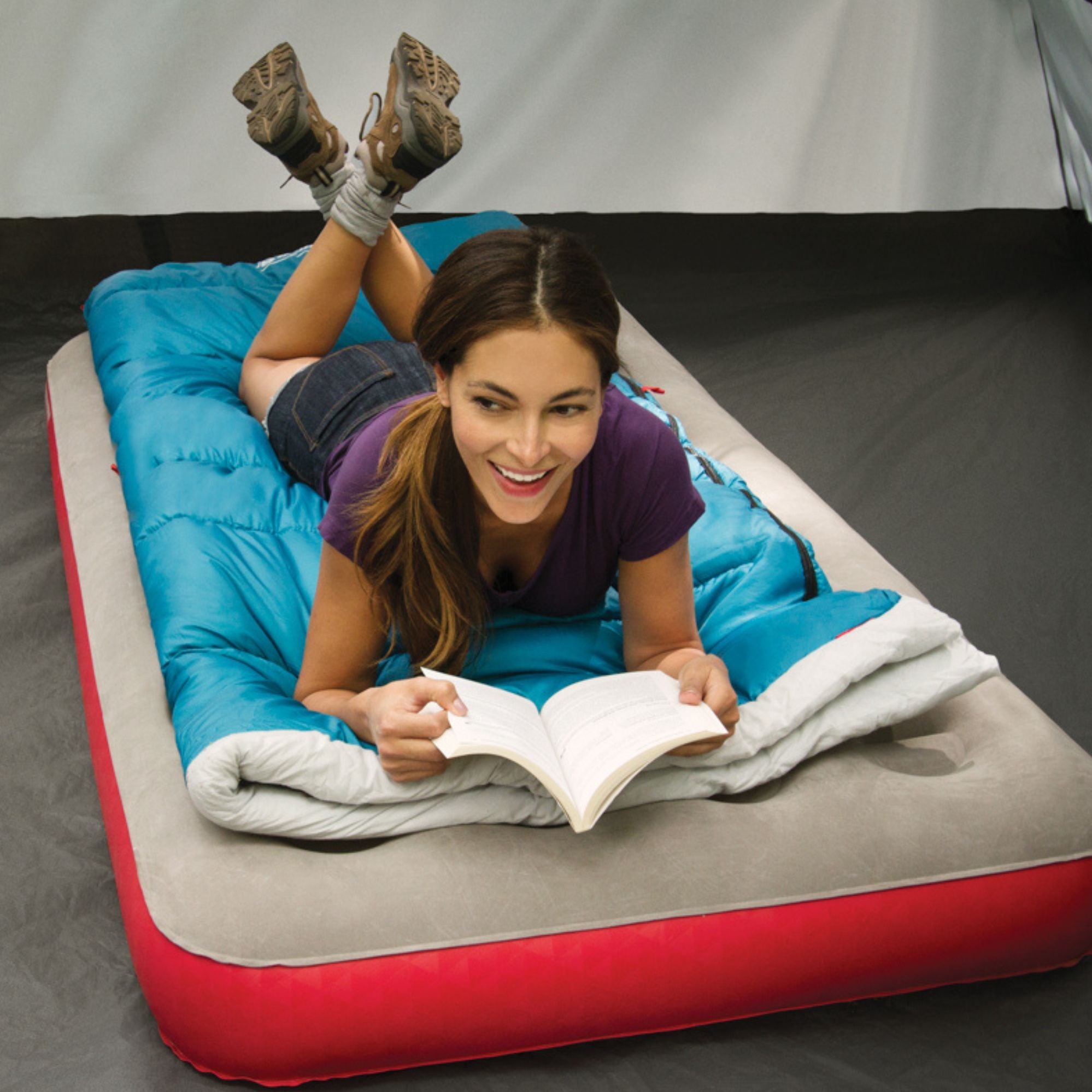 Coleman XL Single Quickbed Plus Air Mattress, Heavy-duty PVC, 187 x 99 x 24cm