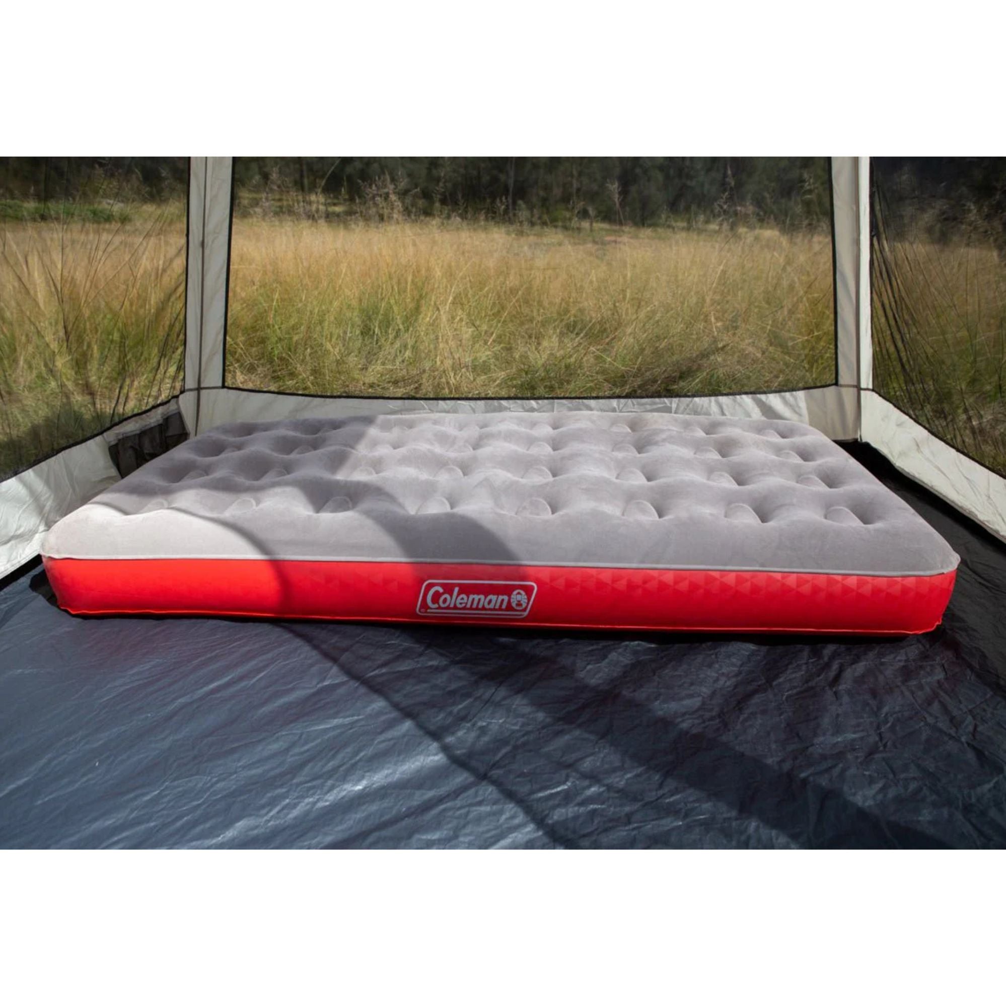 XL Single Quickbed Plus Air Mattress, Heavy Duty PVC , Soft Plush Rayon Flocked Top, Double Lock Valve,  187x 99 x24cm