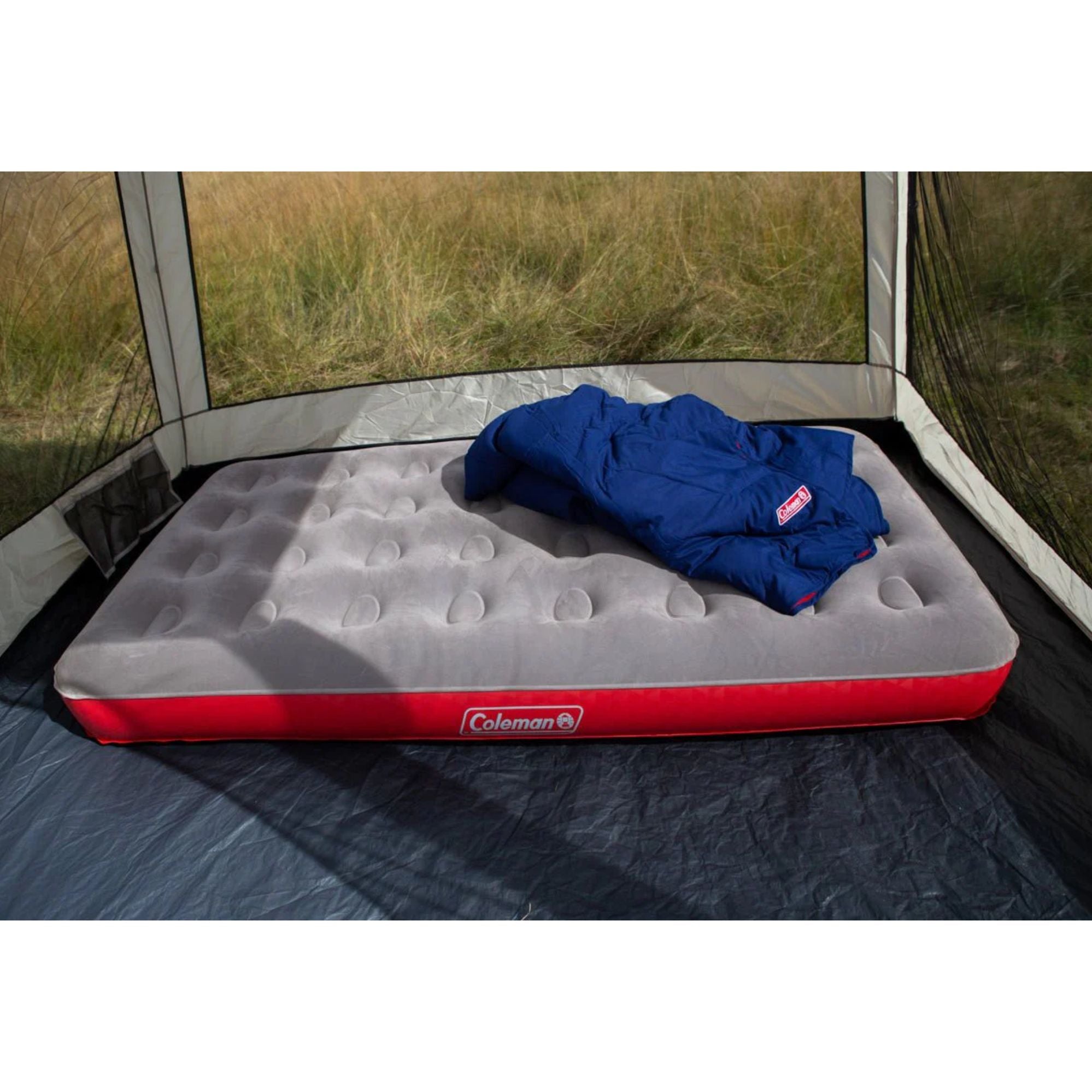 XL Single Quickbed Plus Air Mattress, Heavy Duty PVC , Soft Plush Rayon Flocked Top, Double Lock Valve,  187x 99 x24cm