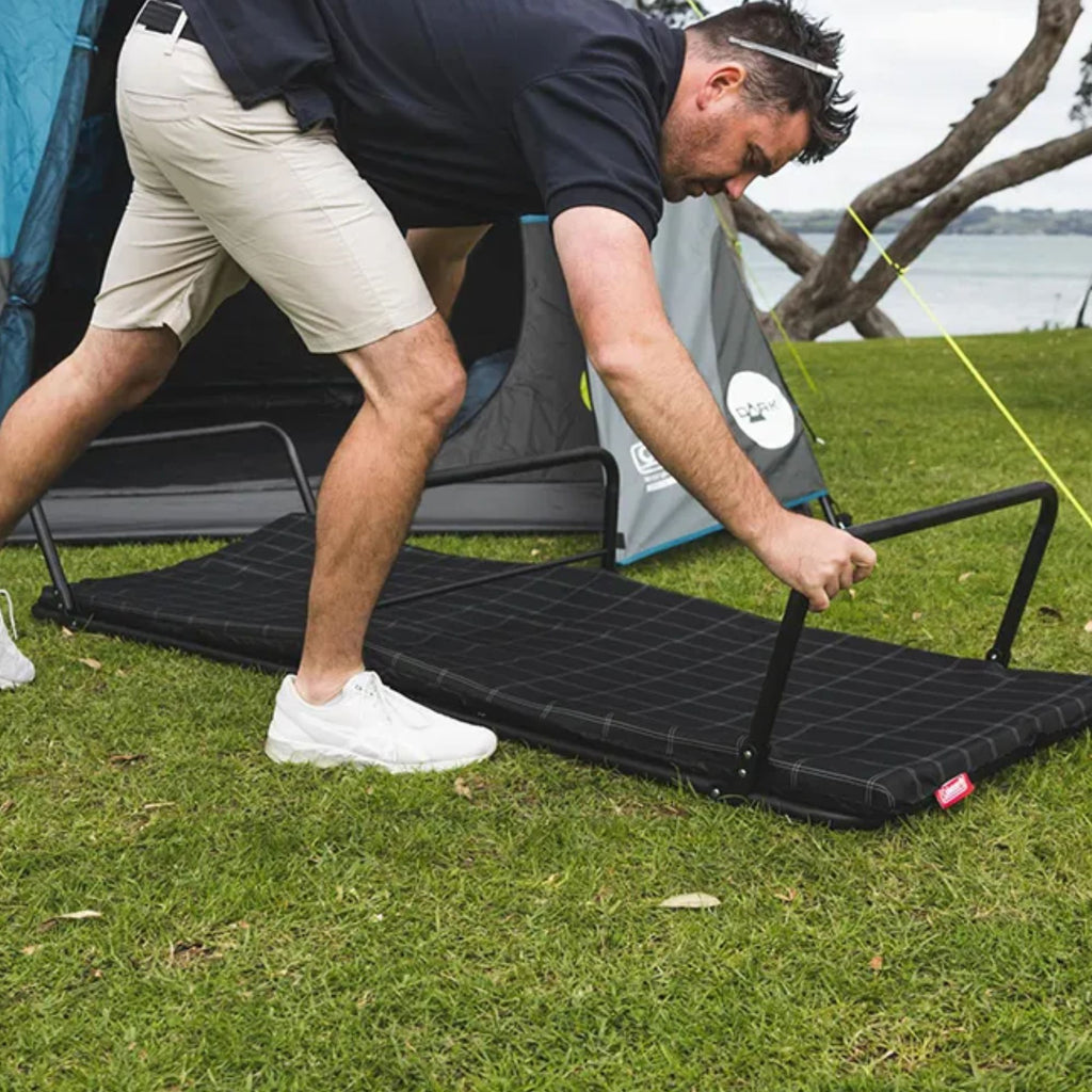 Coleman Big Sky Compact Foldable Stretcher Bed, Comfortsmart Coil Suspension 203x76x38cm