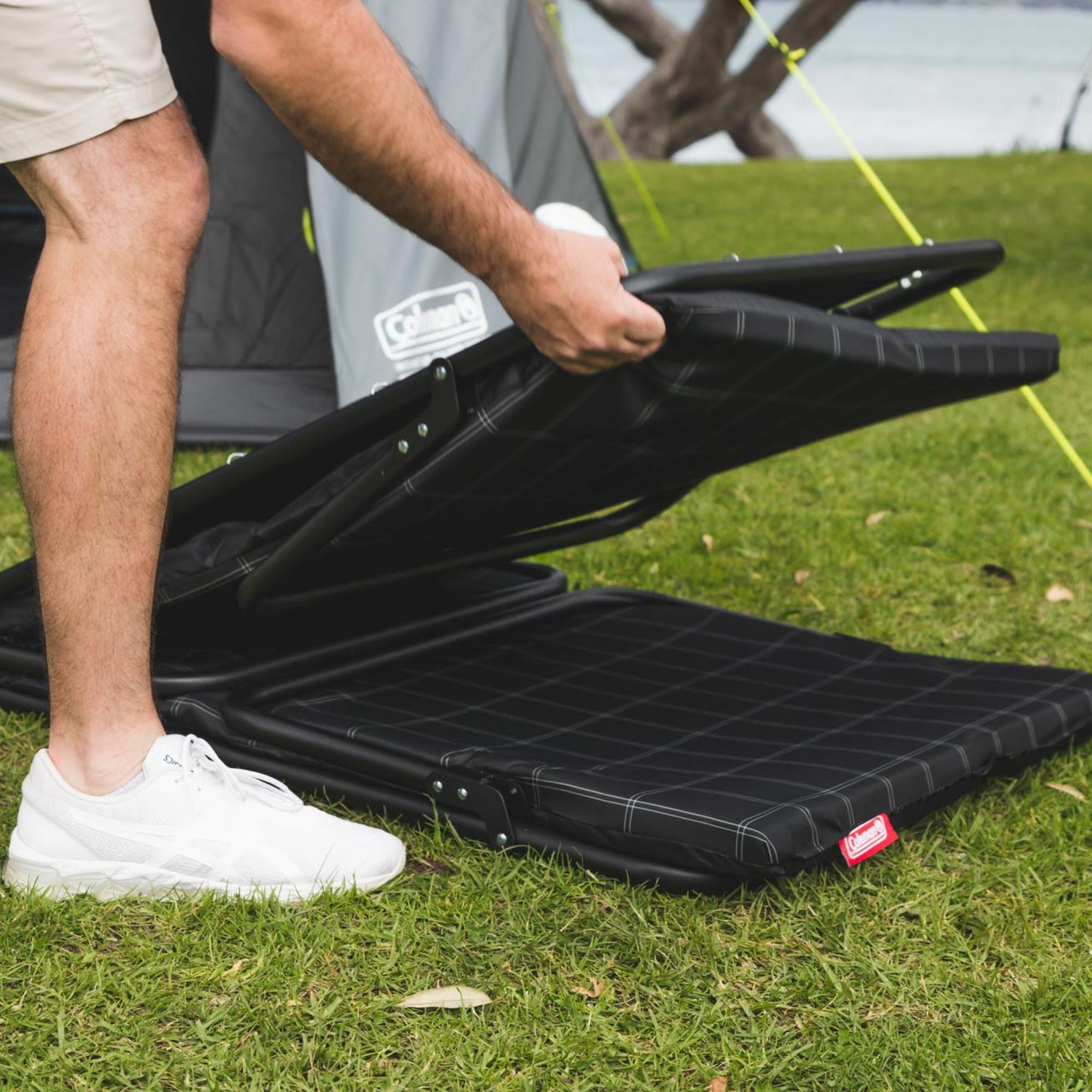 Coleman Big Sky Compact Foldable Stretcher Bed, Comfortsmart Coil Suspension 188x66x38cm