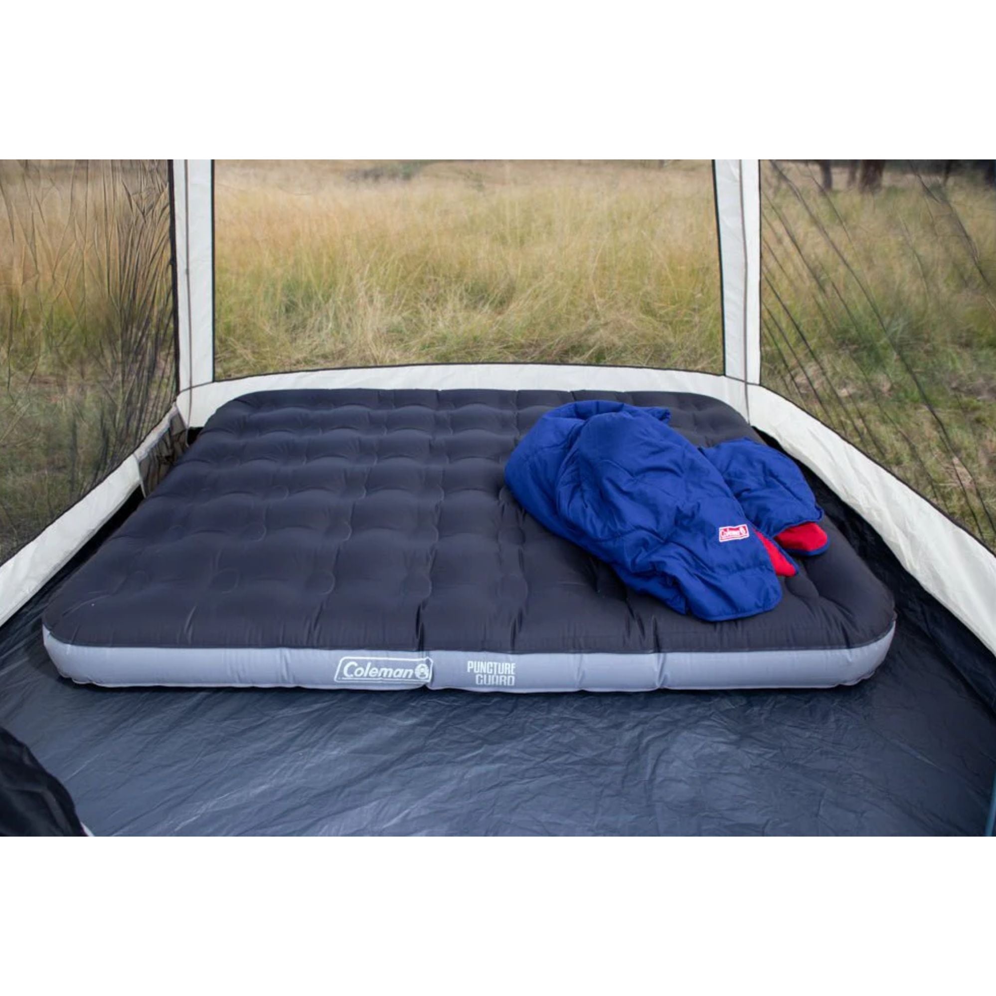 Queen All Terrain Air Mattress, Single Height, Coil Construction, Puncture Guard Bonded Fabric