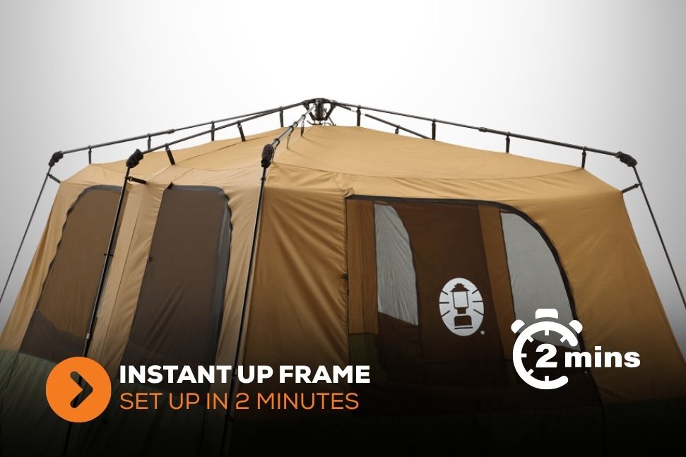 Coleman 10P Gold Series Evo Instant Up Tent, Weathertec – Wildtrak ...