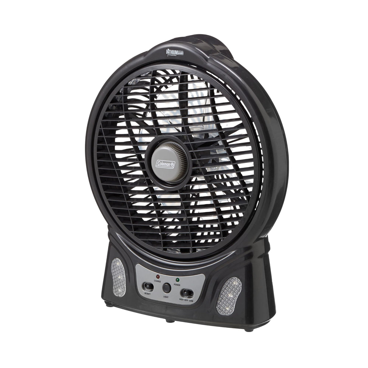 8 Inch/20cm 240V/12V Rechargeable Lithium Ion Fan with LED Lights