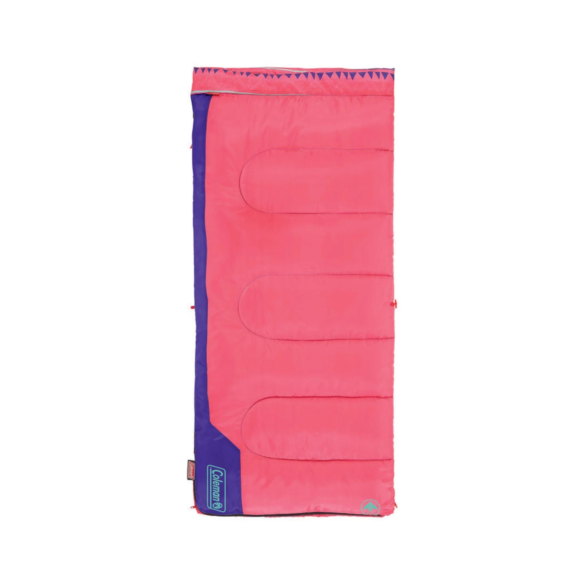 Youth Pink 10°C Glow in the Dark Sleeping Bag, Machine Washable, 152 x 66 cm