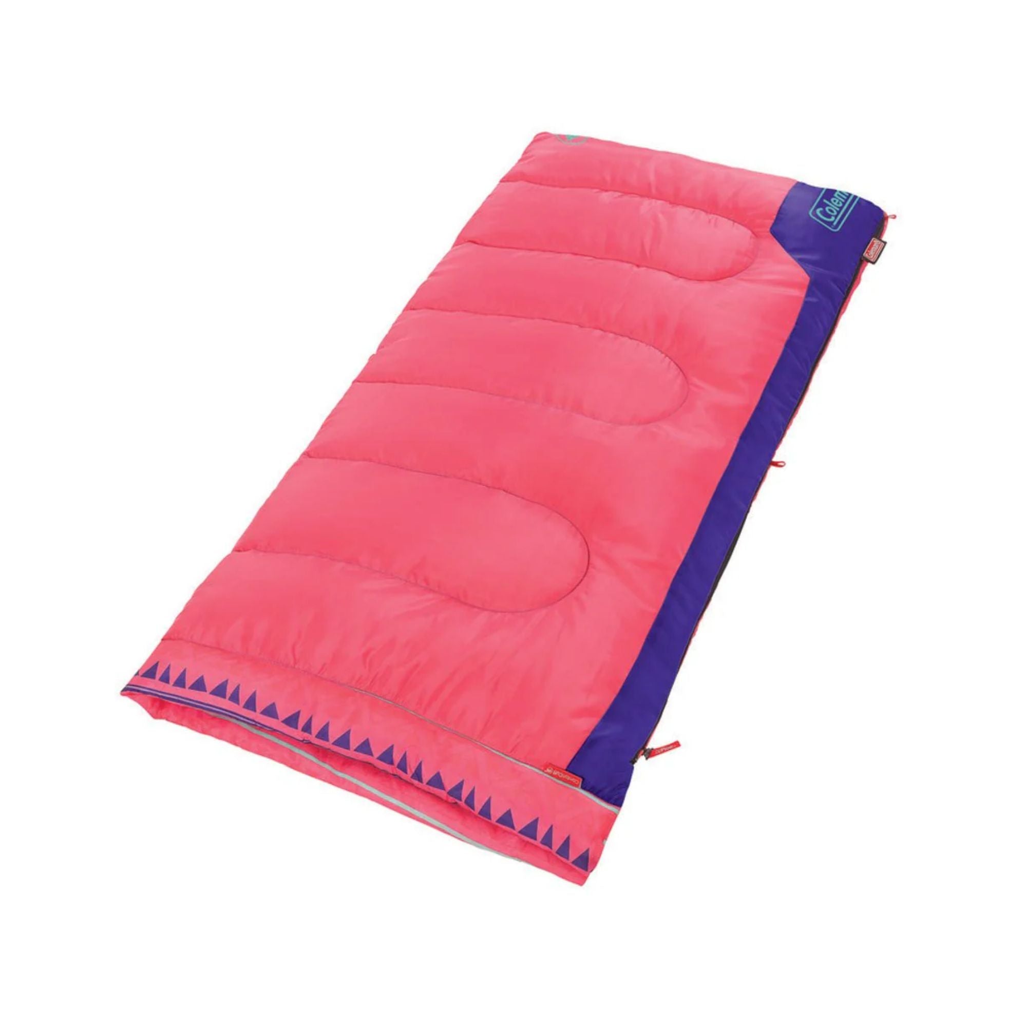 Youth Pink 10°C Glow in the Dark Sleeping Bag, Machine Washable, 152 x 66 cm