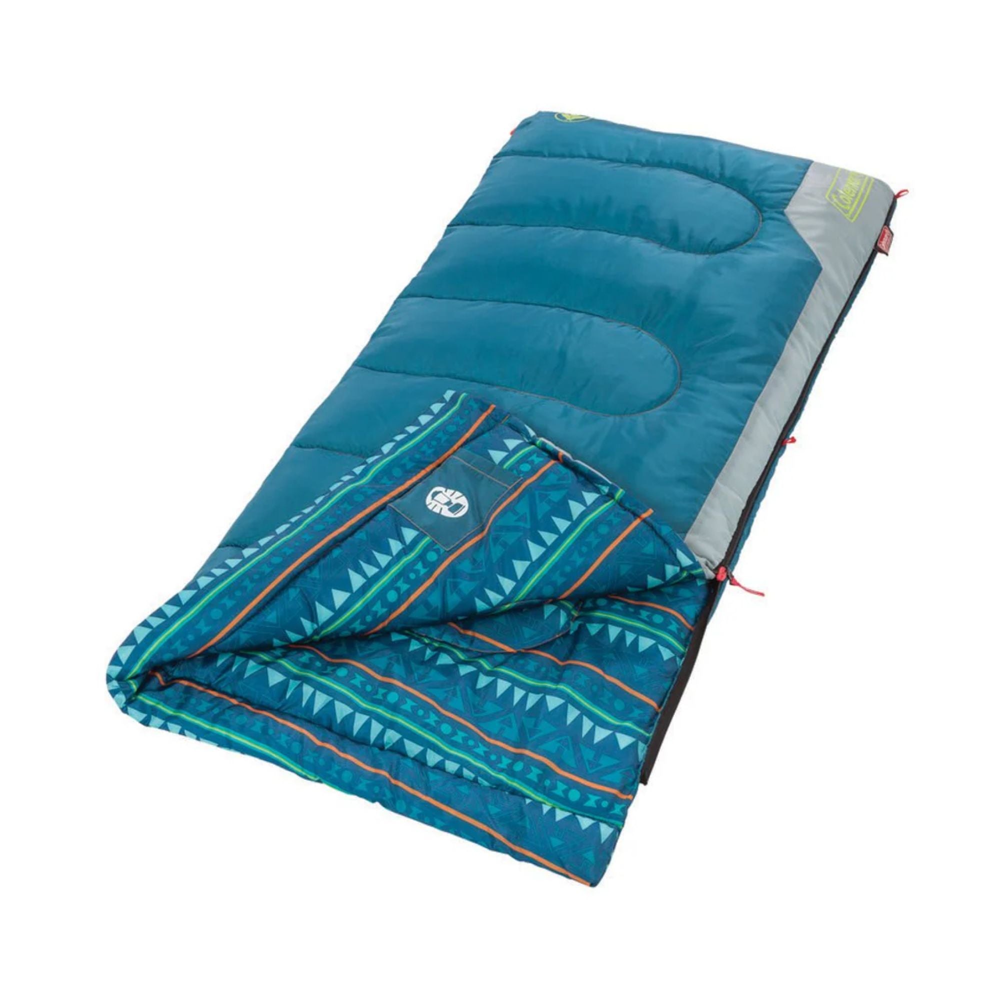 Youth Blue 10°C Glow in the Dark Sleeping Bag, Machine Washable, 152 x 66 cm