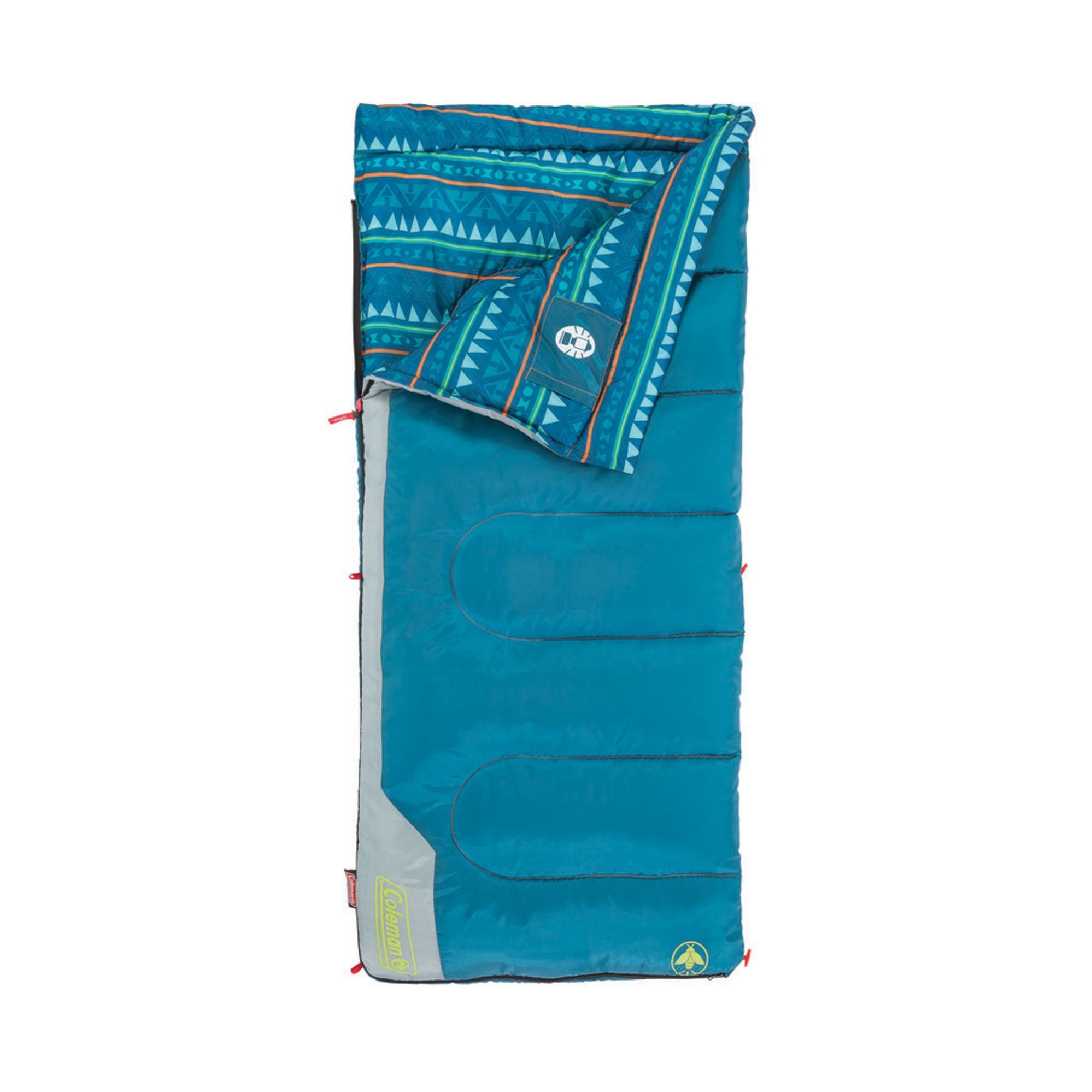 Coleman 10°C Temp Rating Youth Sleeping Bag, Glow in the Dark