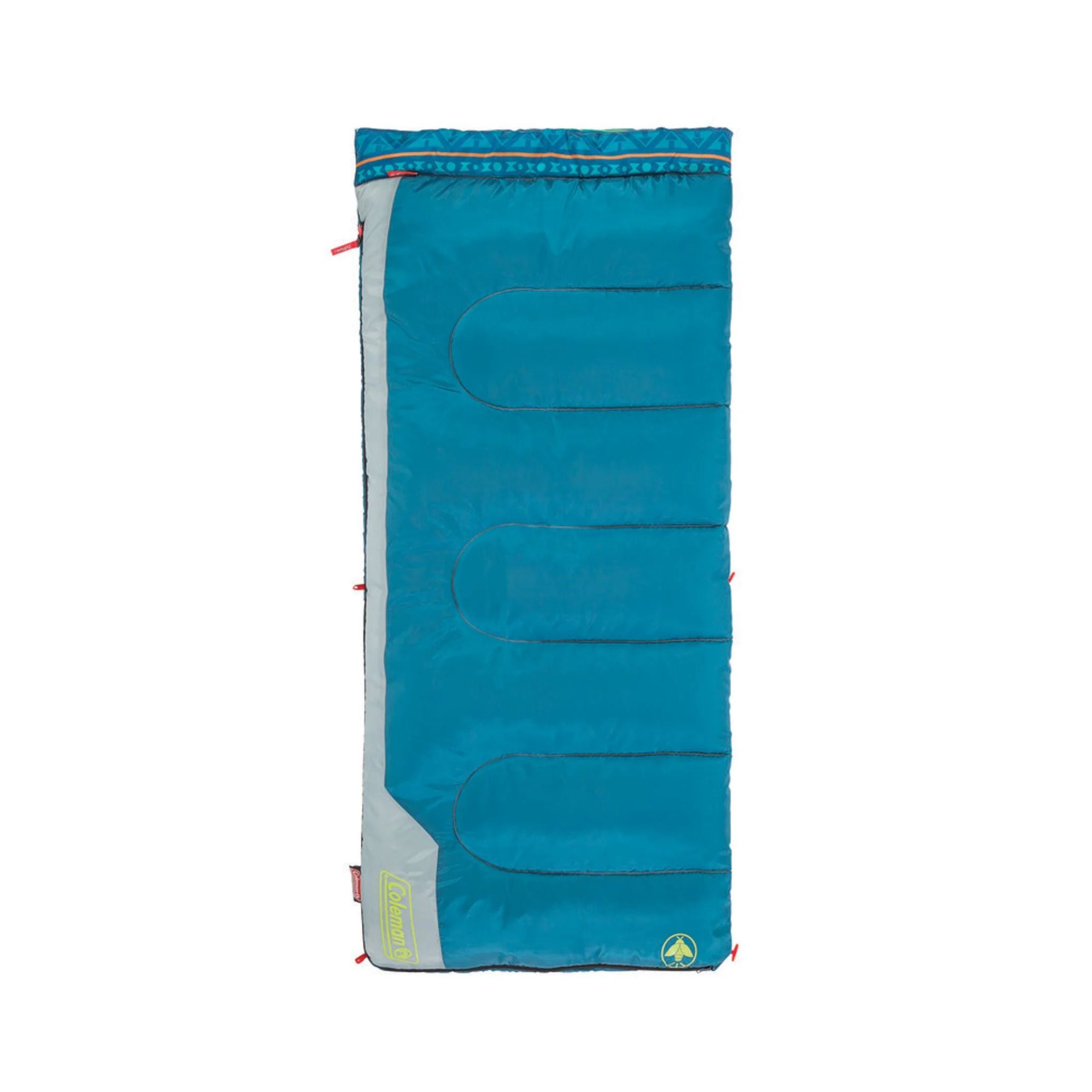 Youth Blue 10°C Glow in the Dark Sleeping Bag, Machine Washable, 152 x 66 cm
