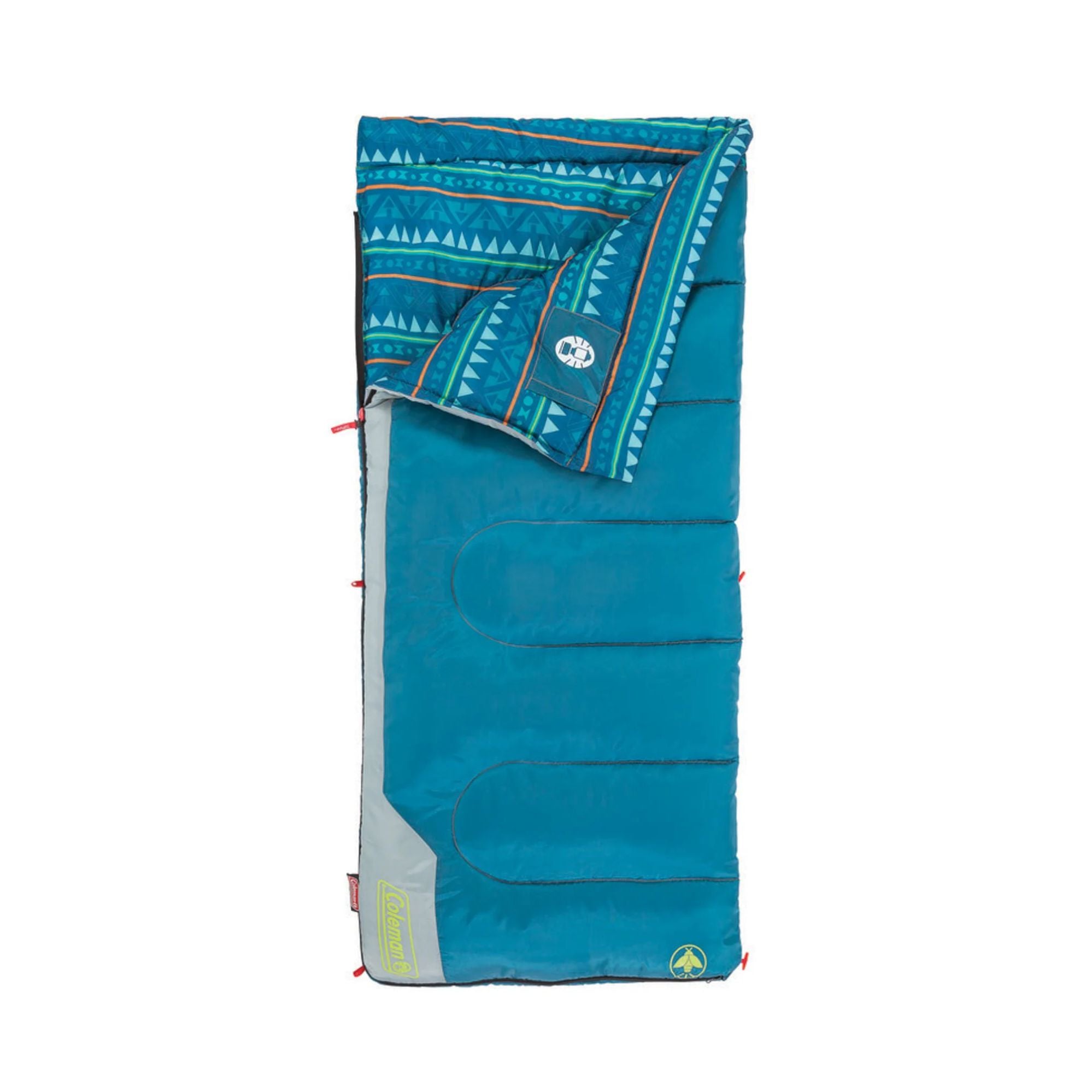 Youth Blue 10°C Glow in the Dark Sleeping Bag, Machine Washable, 152 x 66 cm